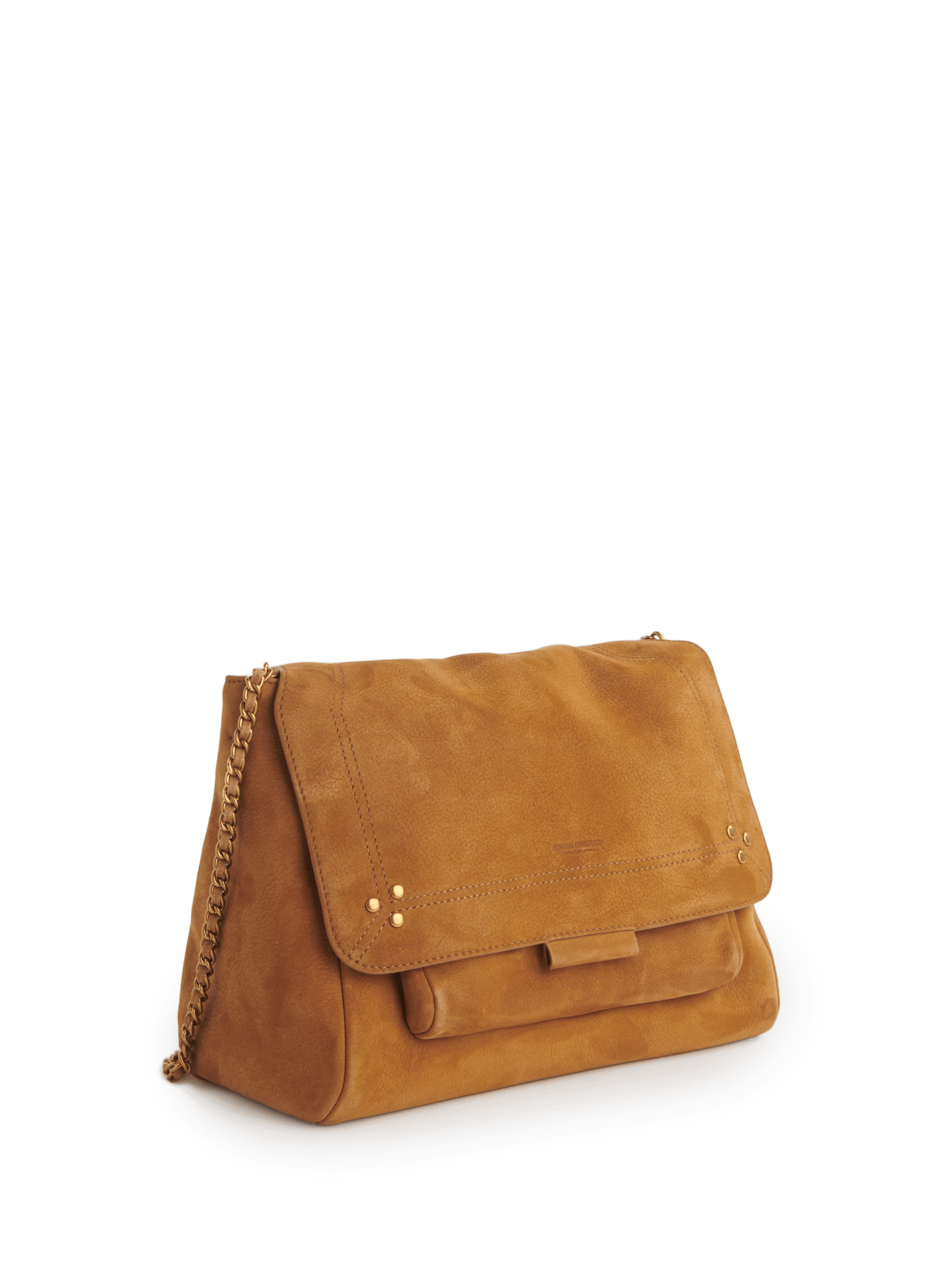 Sac à andoulière Lulu L en cuir de taurillon JÉRÔME DREYFUSS Marron