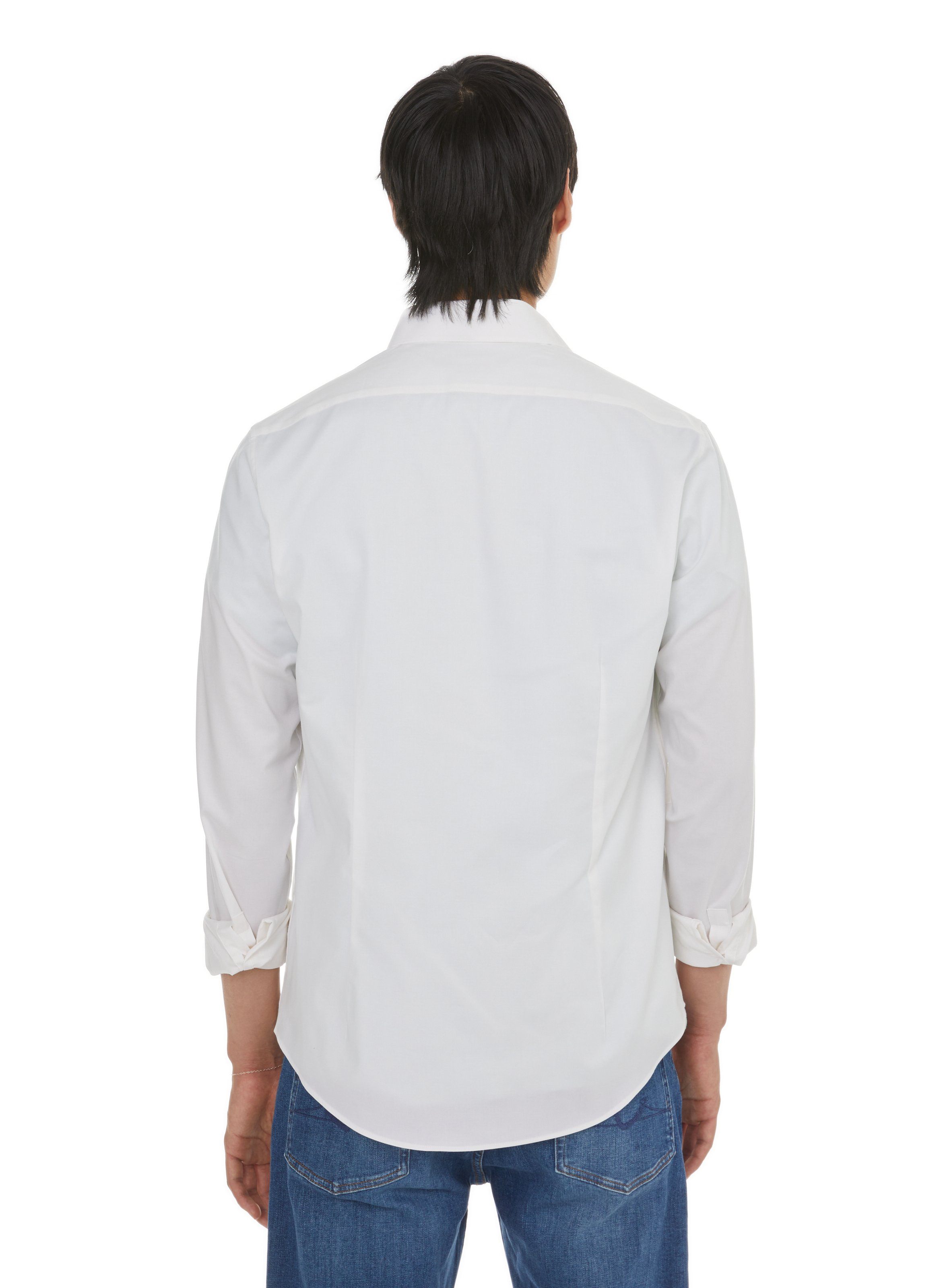 Button Down long-sleeve cotton Shirt CALVIN KLEIN White