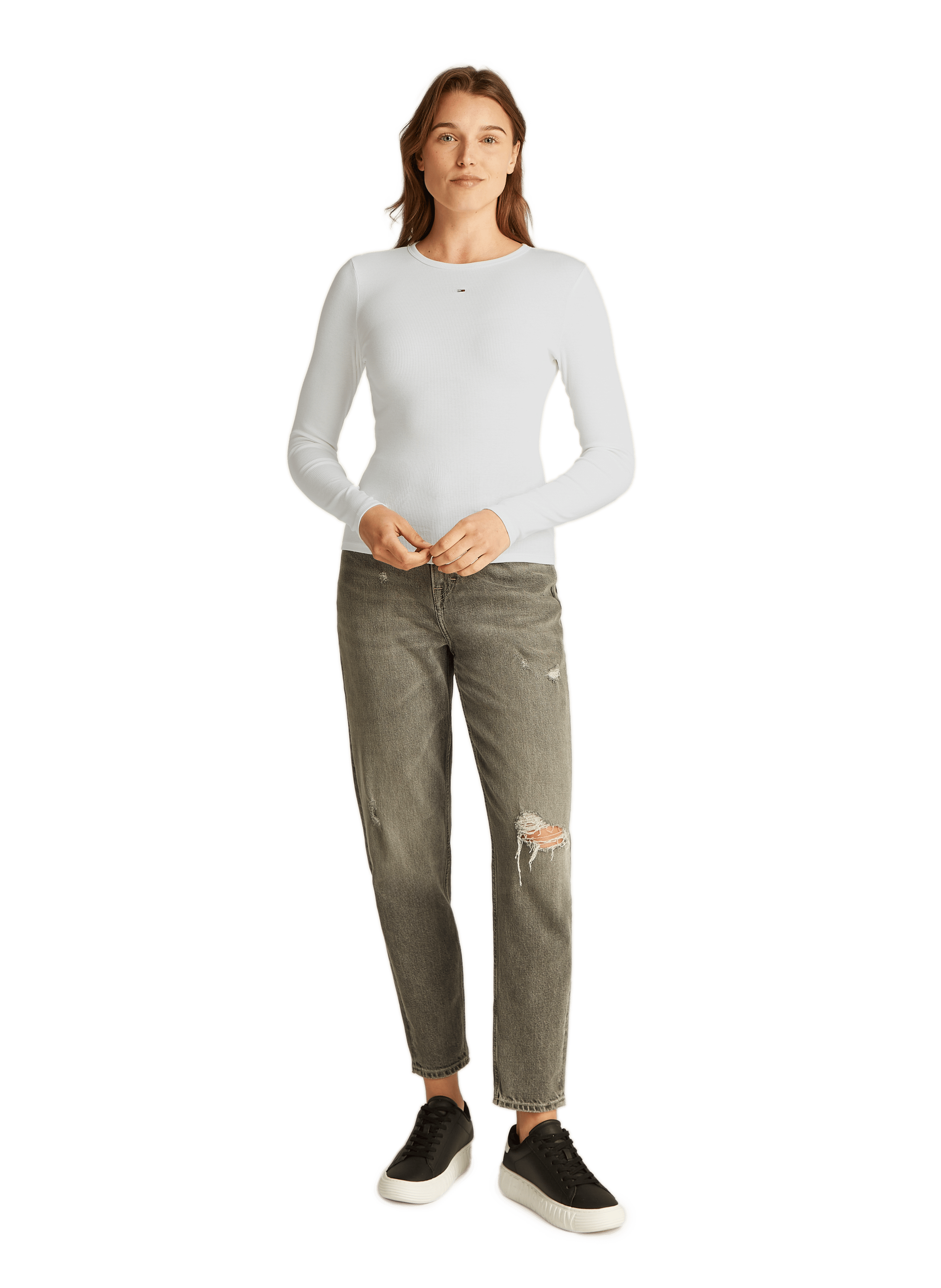 Top manches longues Blanc