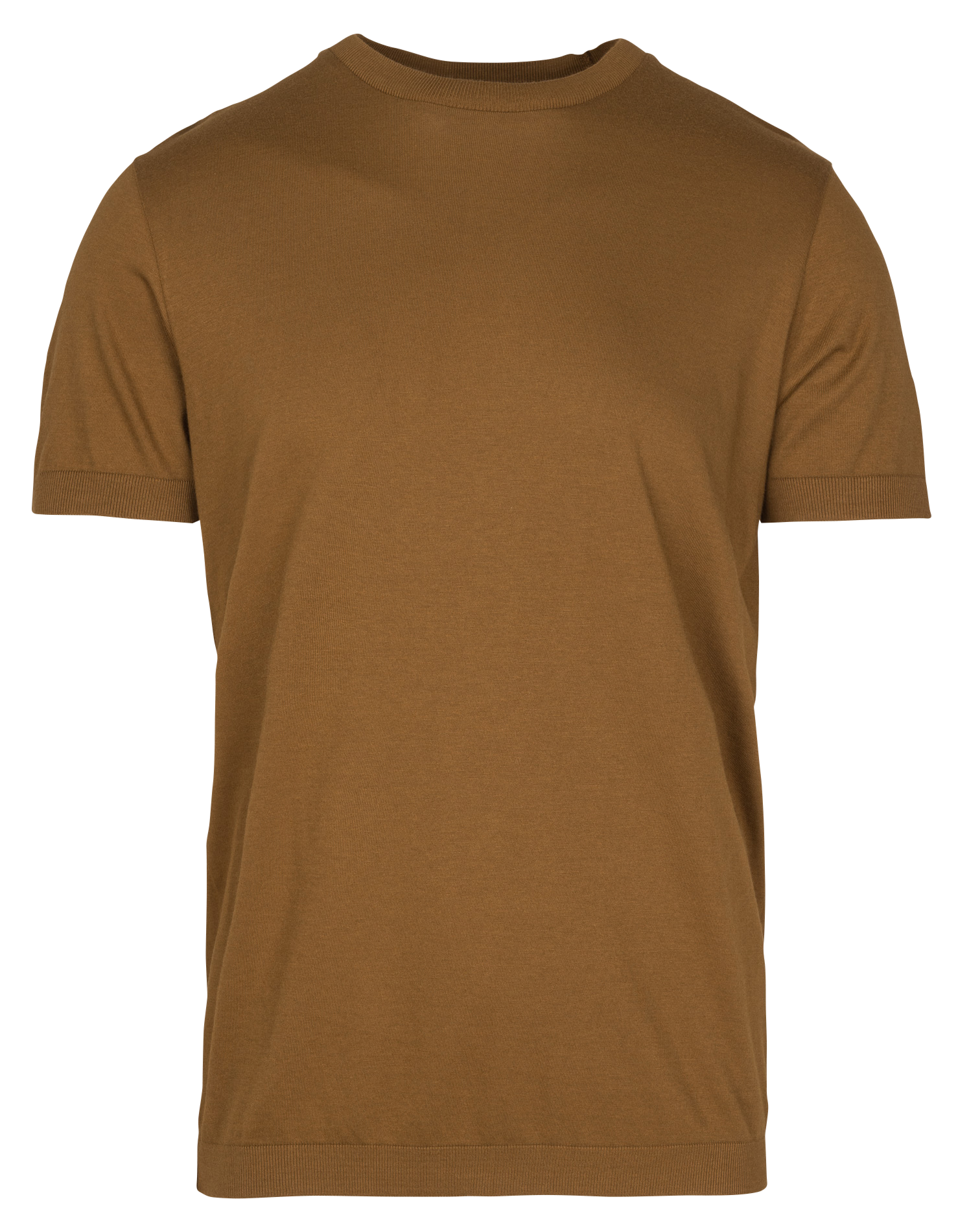 Tee-shirt droit col rond en maille IKKS Jaune