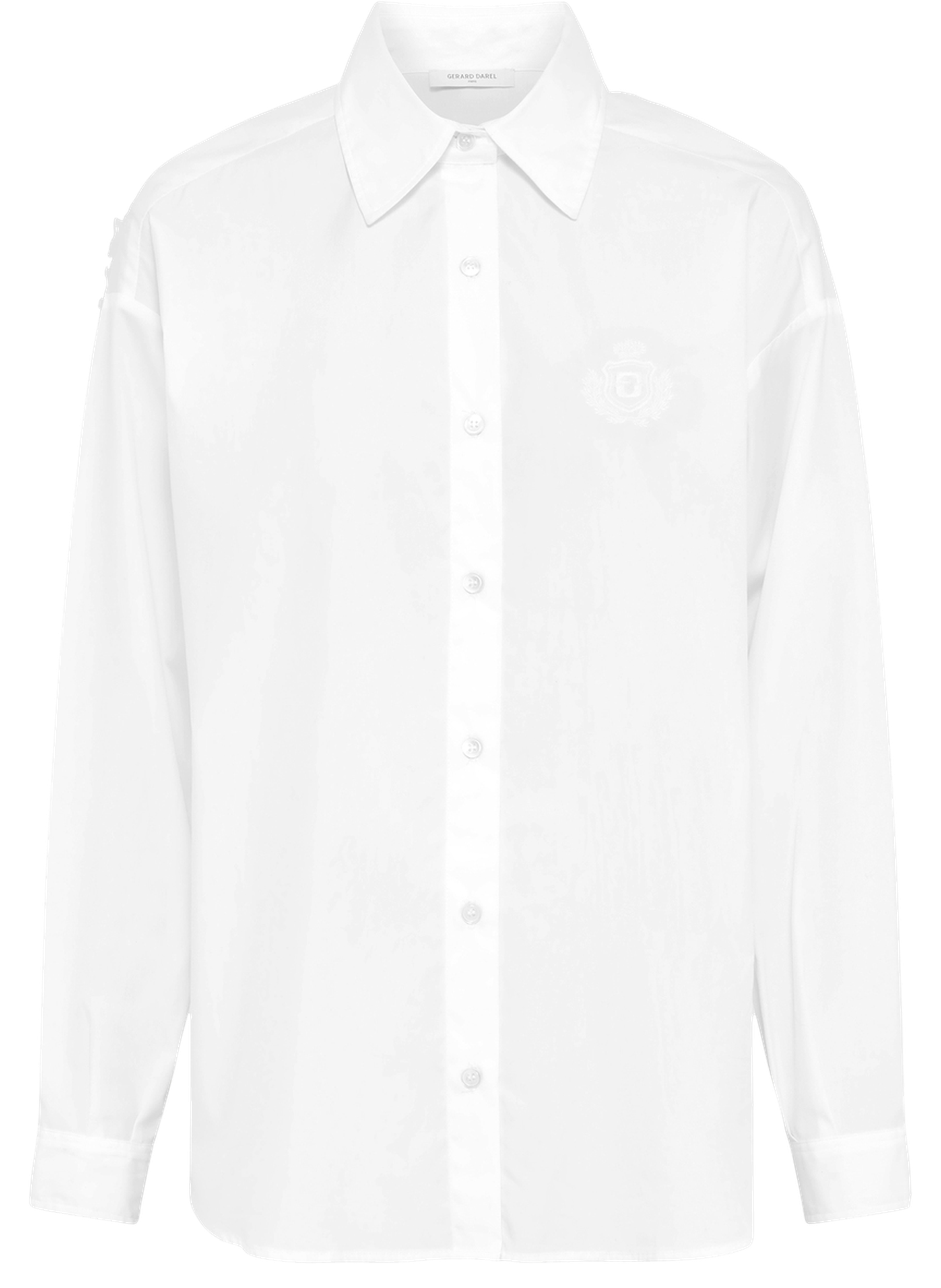 Chemise à blason en coton - alix GERARD DAREL Blanc