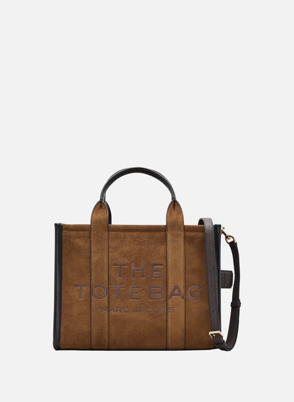 The Suede Medium Tote Bag Brown by MARC JACOBS MARC JACOBS The Suede Medium Tote Bag Brown