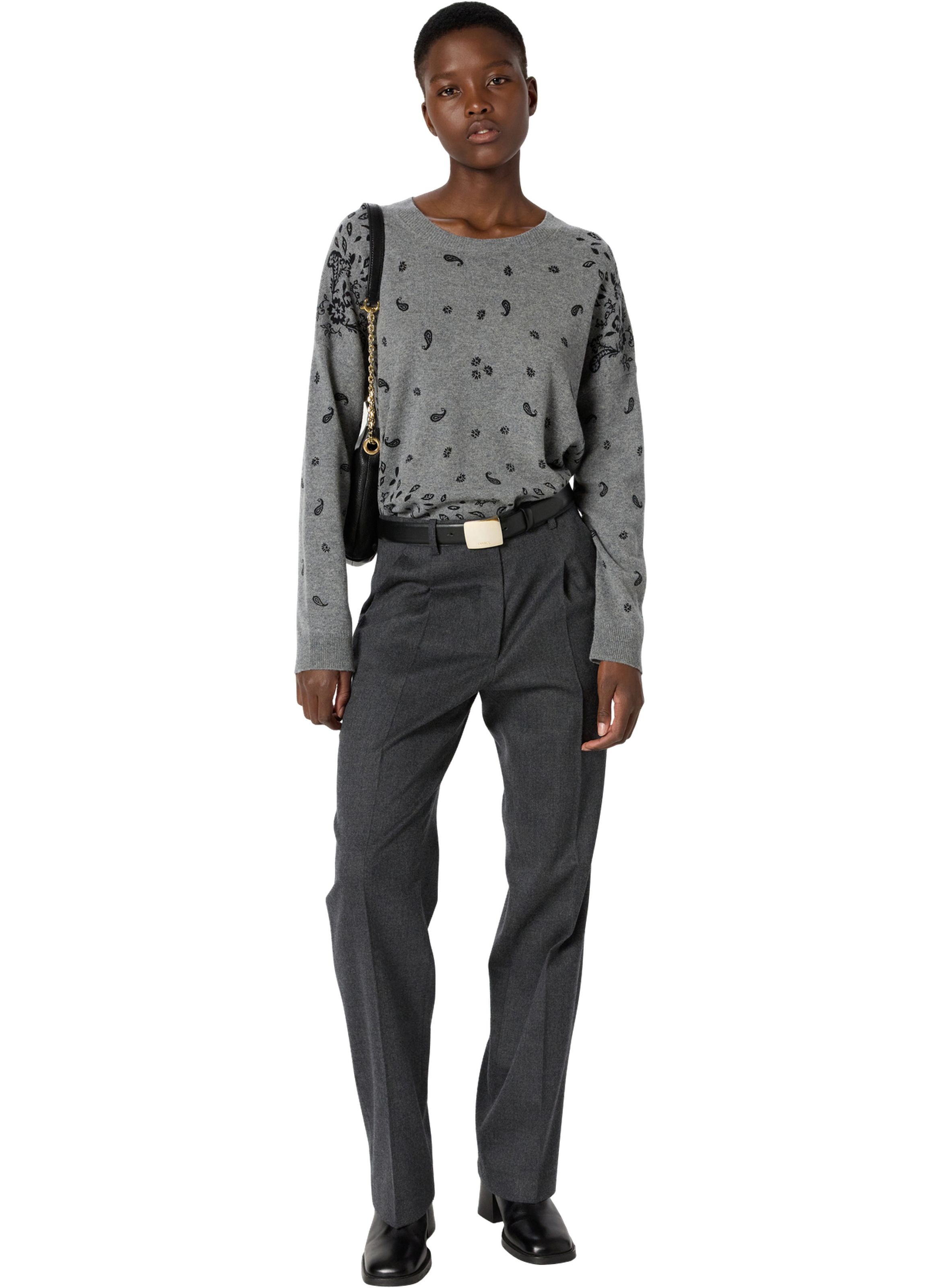 Pantalon flare de tailleur - celina GERARD DAREL Gris