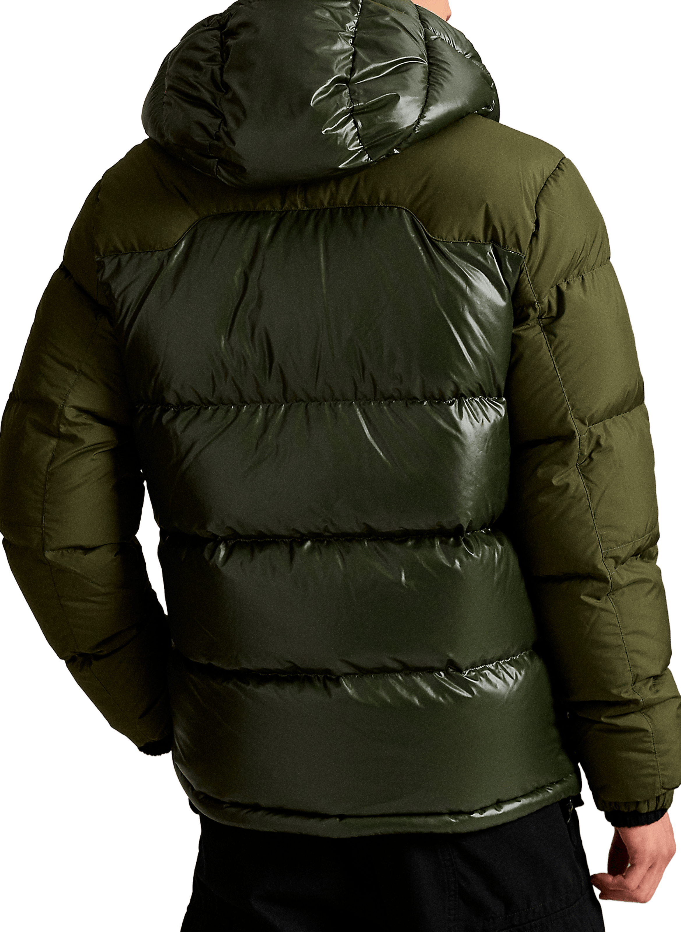 Blouson col montant à capuche POLO RALPH LAUREN Vert