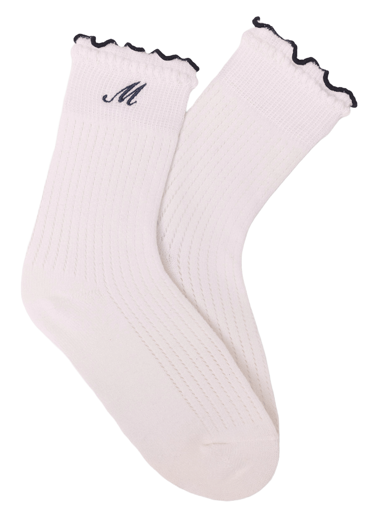 Chaussettes en coton mélangé MAJE Blanc