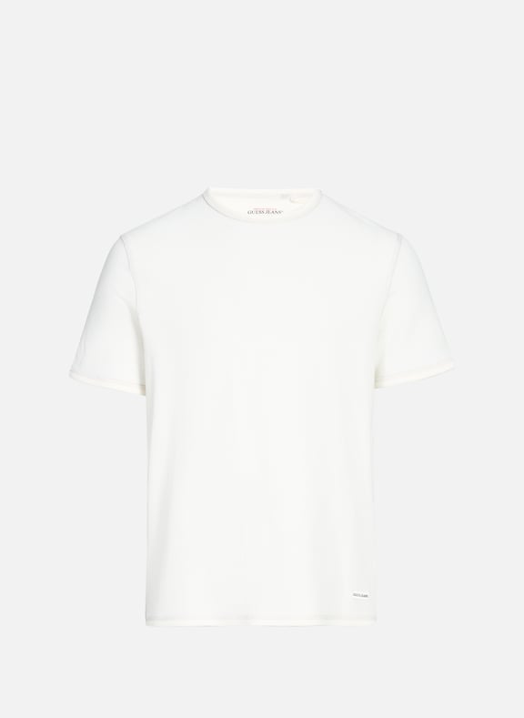 T-shirt col rond en coton Blanc by GUESS GUESS T-shirt col rond en coton Blanc