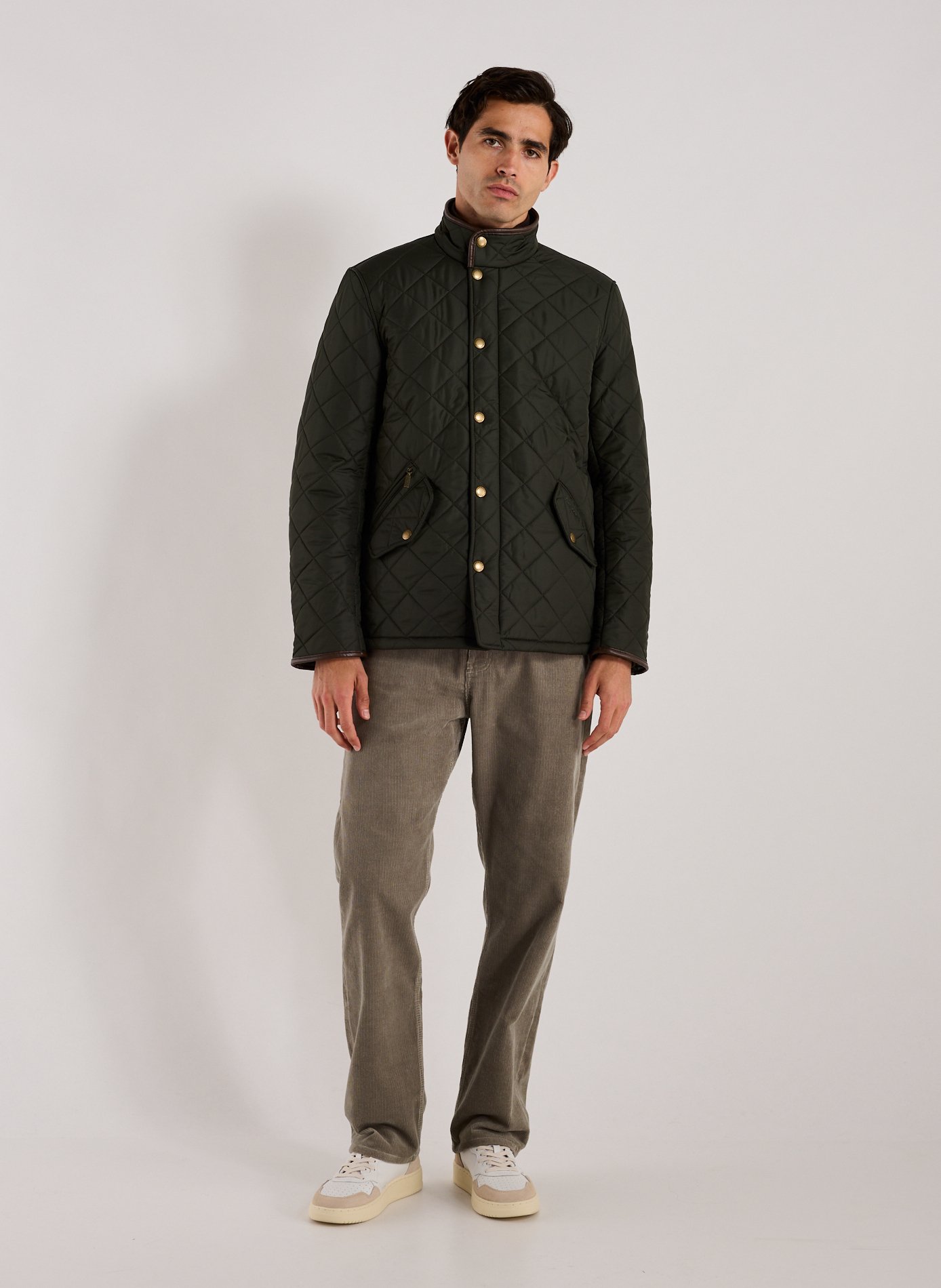 LA MARTINA Zip-up cotton sweatshirt Brown