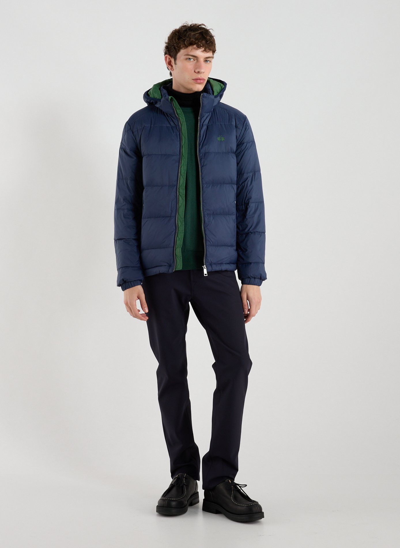 Doudoune manches longues à capuche amovible LA MARTINA Bleu