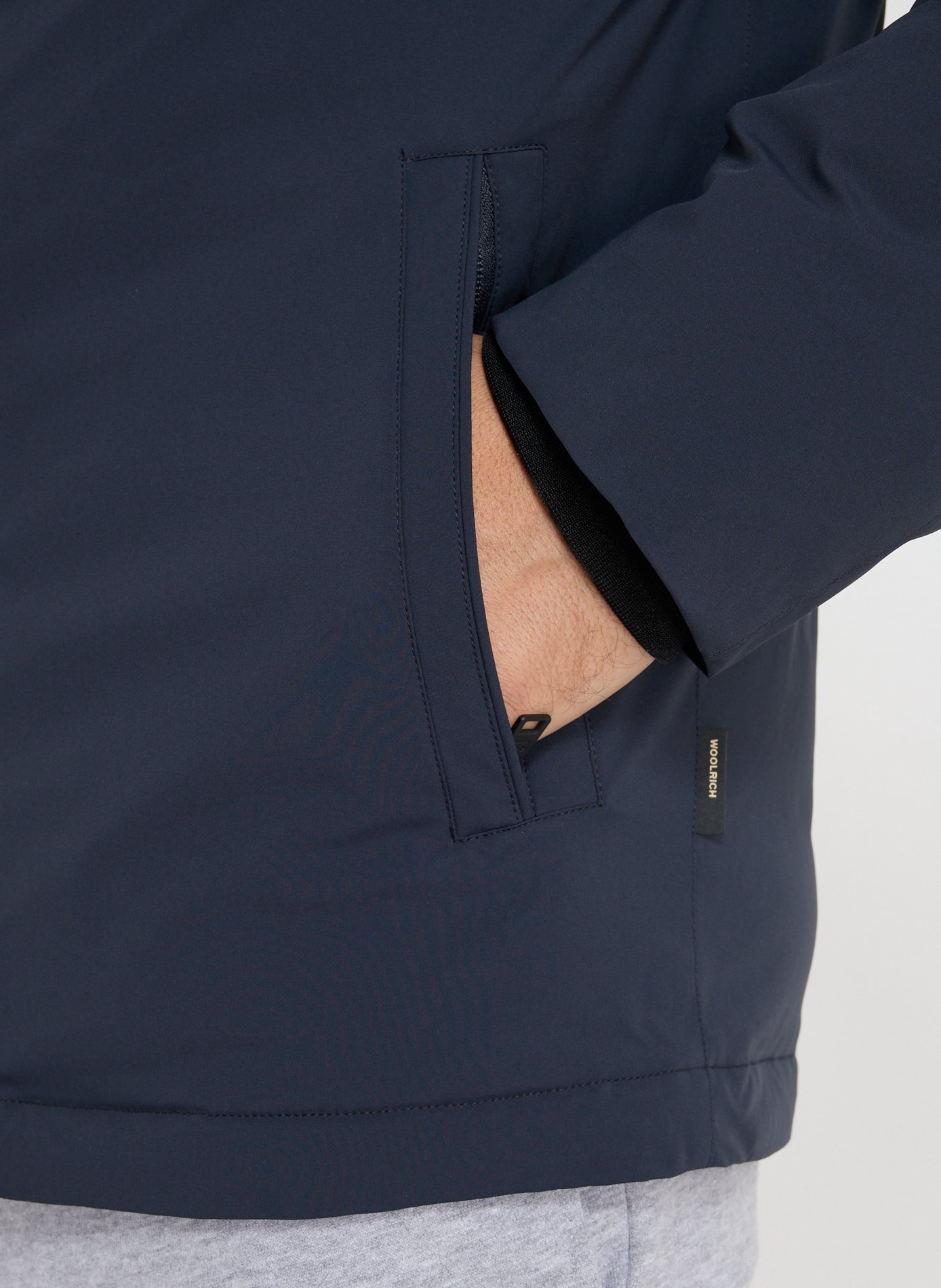 Jacket with removable hood WOOLRICH Blue