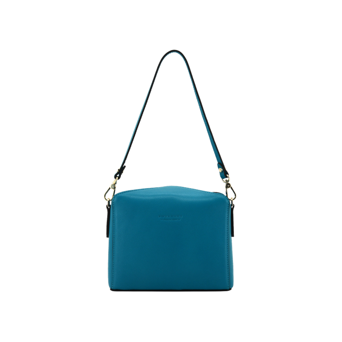 Cassetta cuir - sac porté travers POURCHET Bleu