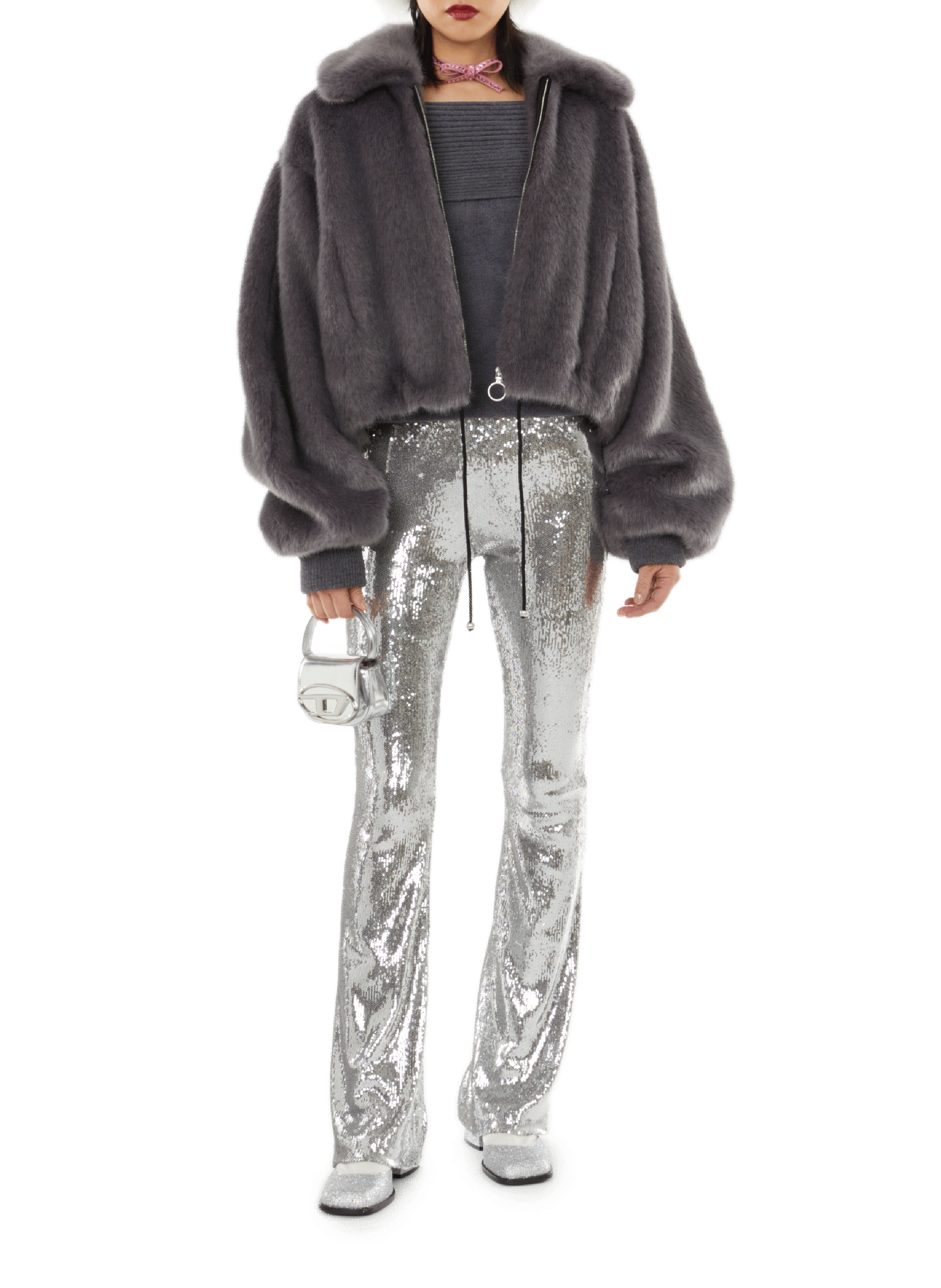 Pull en viscose PHILOSOPHY DI LORENZO SERAFINI Gris