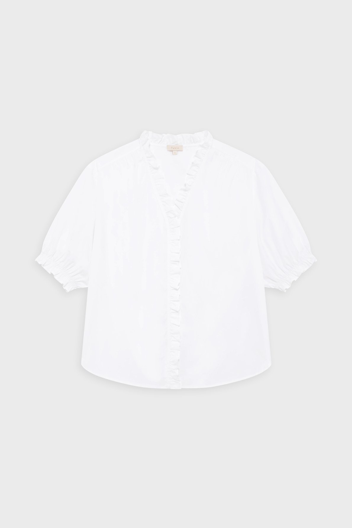 Chemise en popeline à manches courtes - arya PABLO Blanc