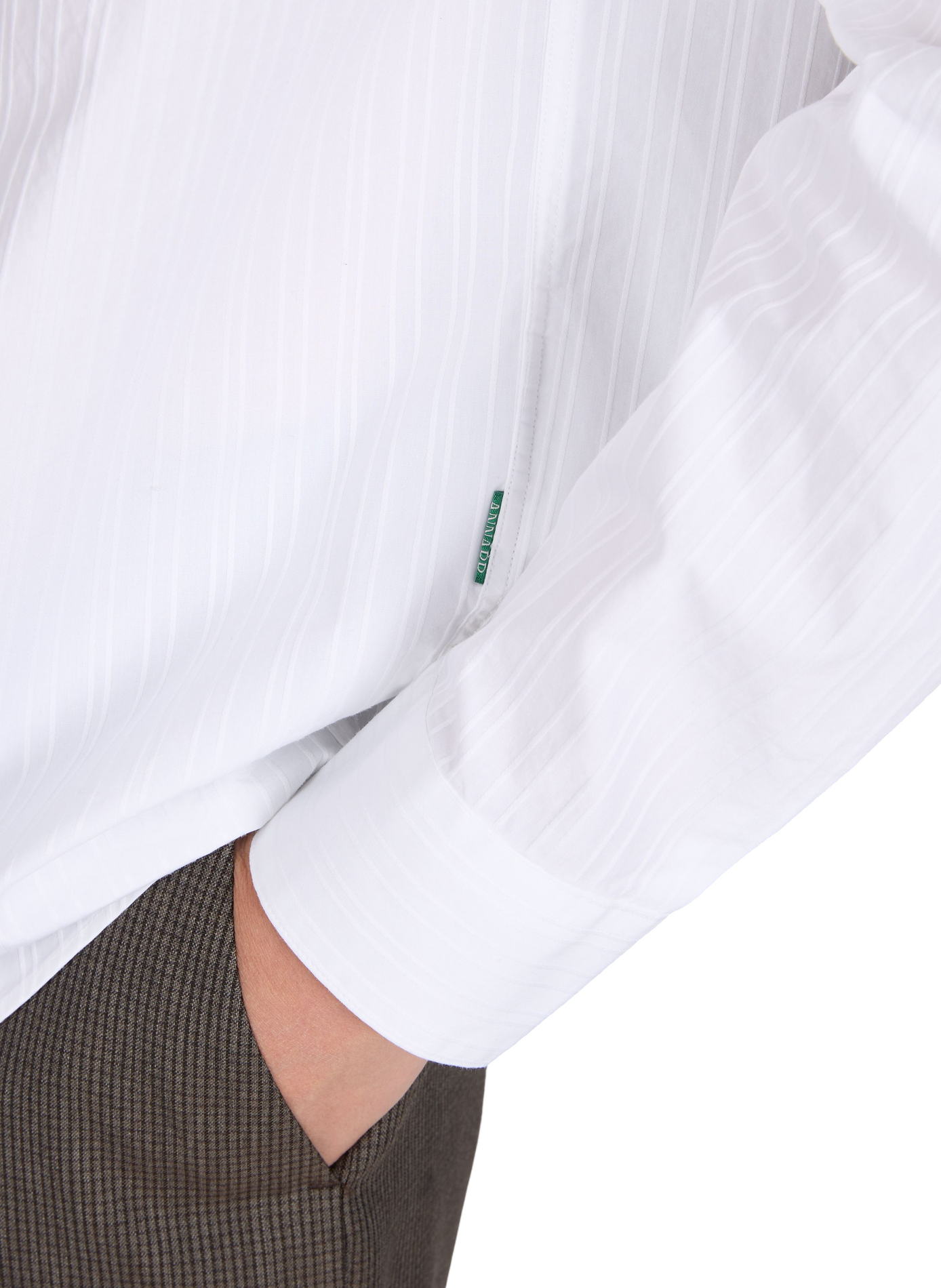 Straight striped cotton shirt ANNARR White