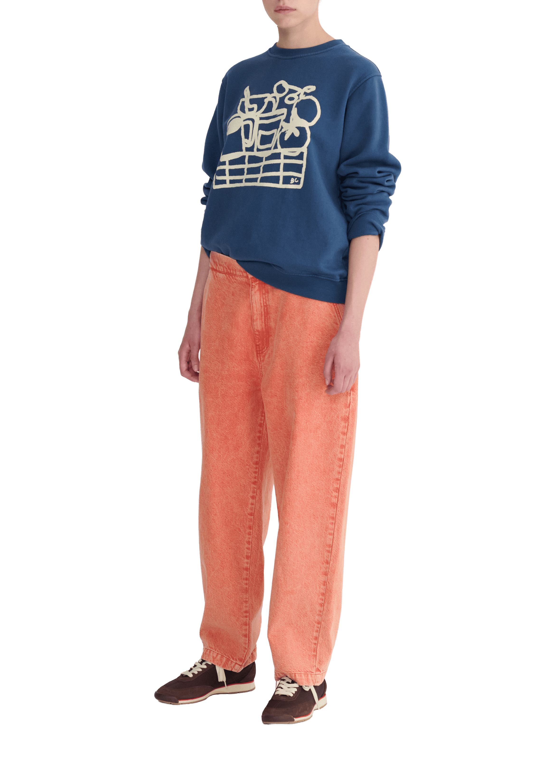Printed cotton sweatshirt BOBO CHOSES Blue
