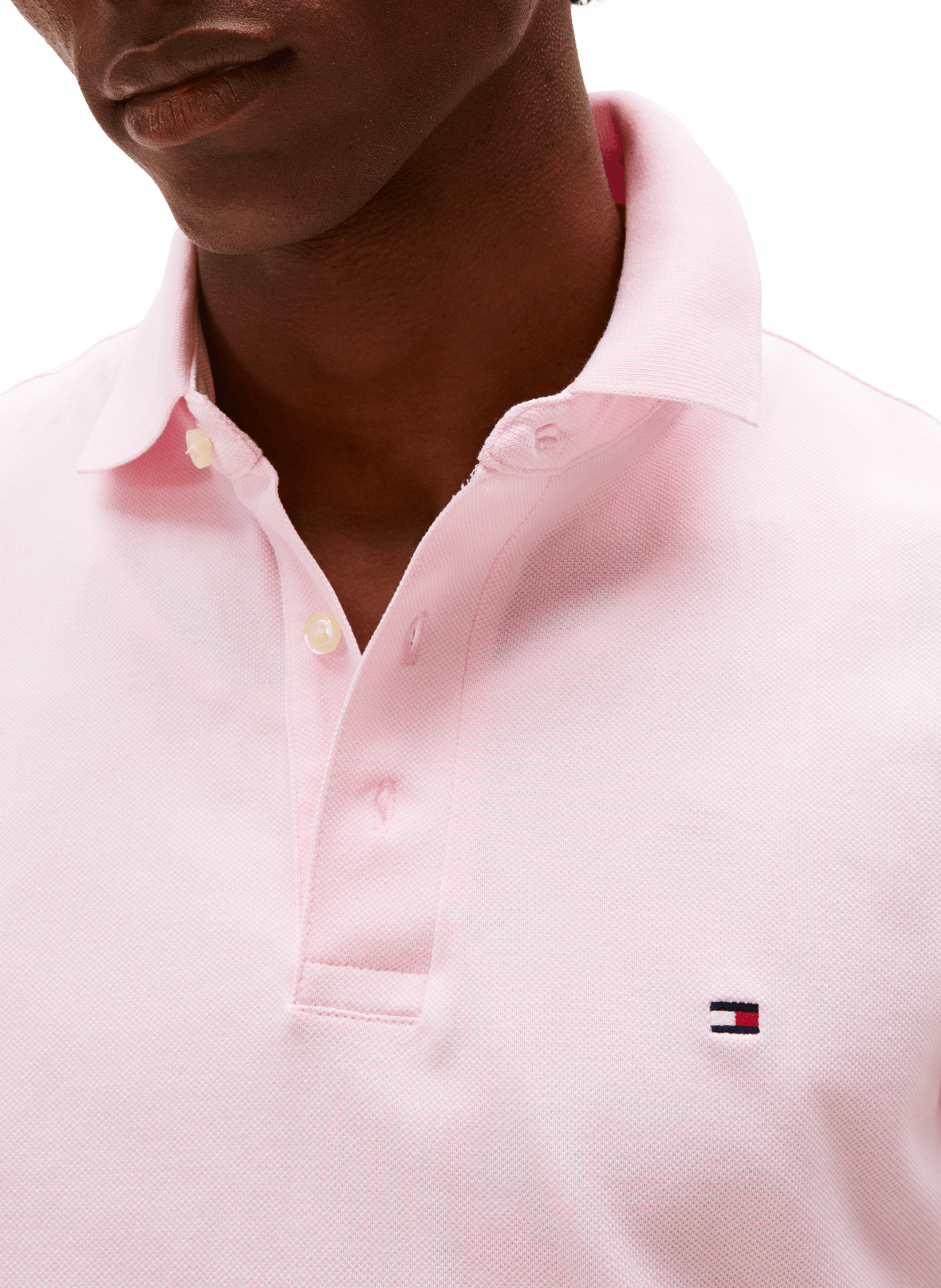 Polo en coton organique TOMMY HILFIGER Rose