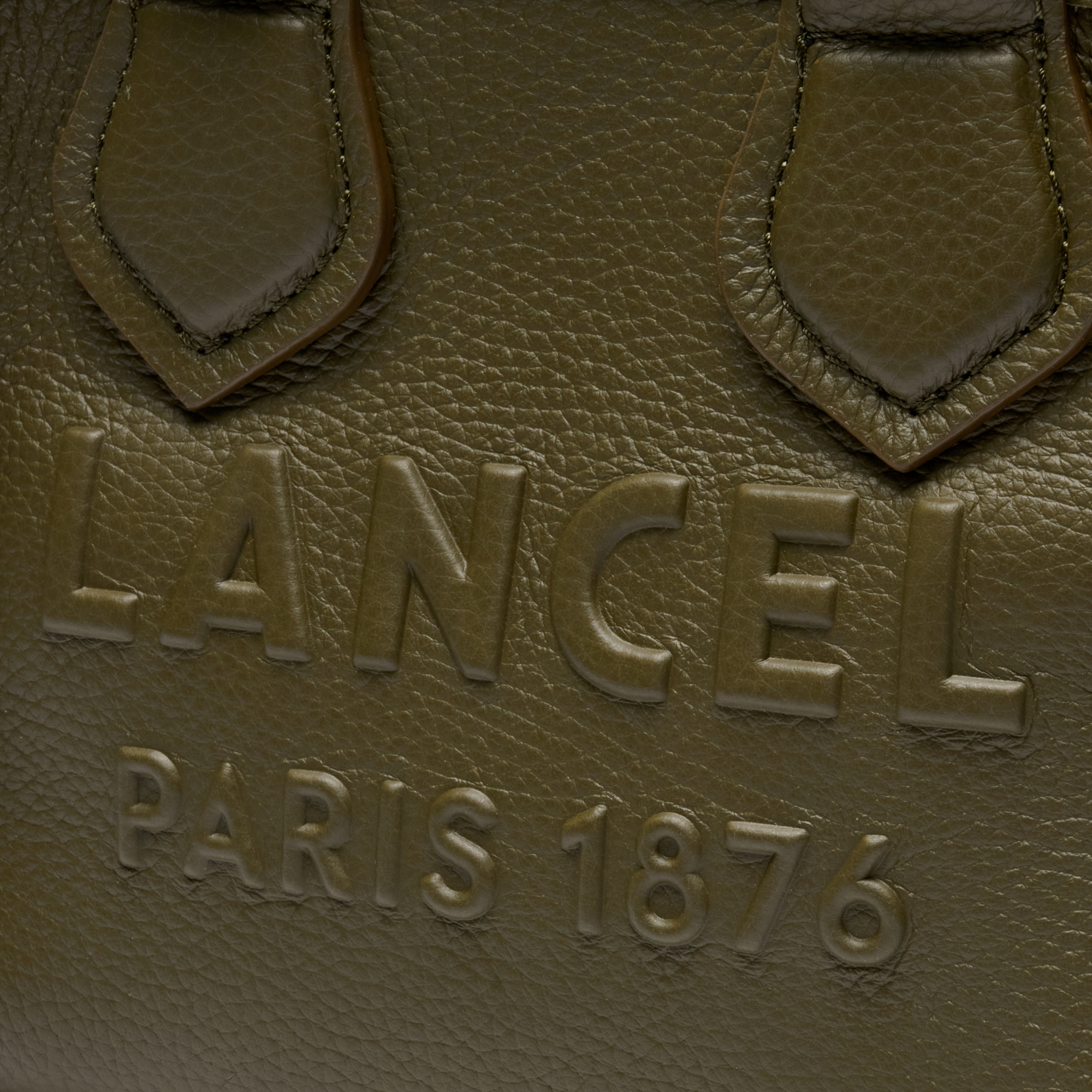 Mini sac cabas zippé double porté jour de lancel en cuir LANCEL Vert