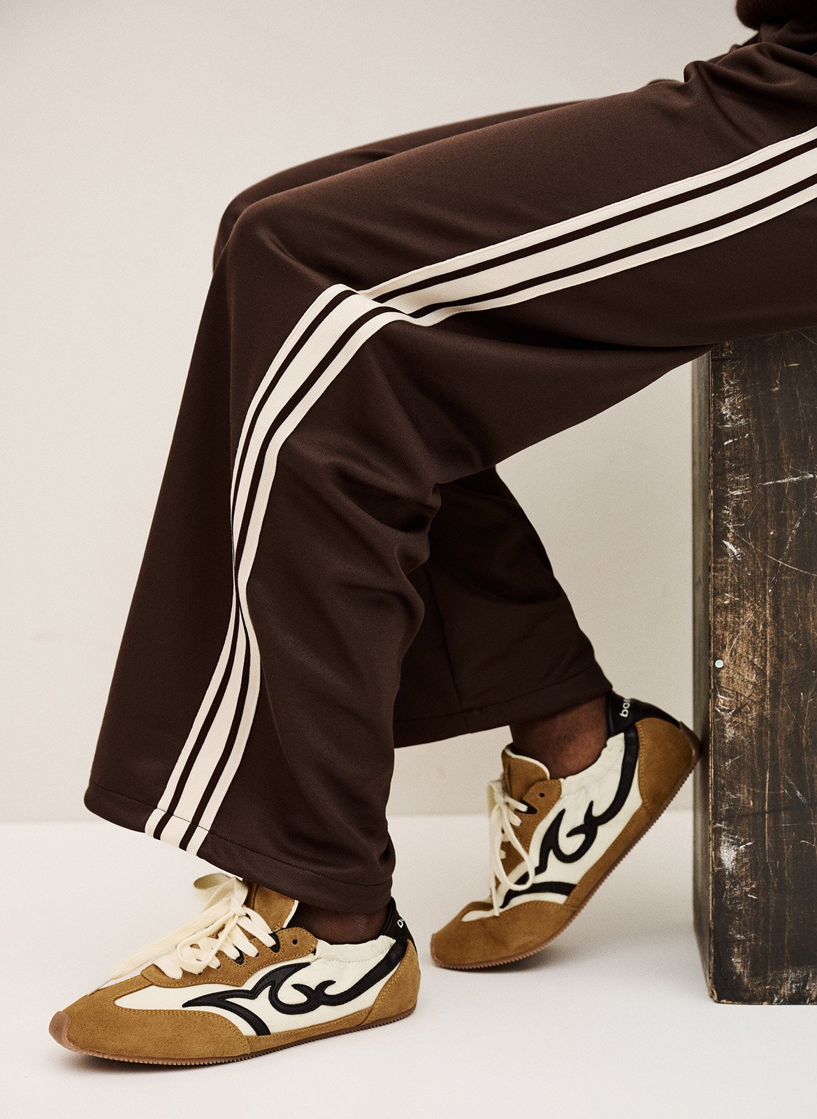 Baskets basses à lacets celleste BA&SH Jaune