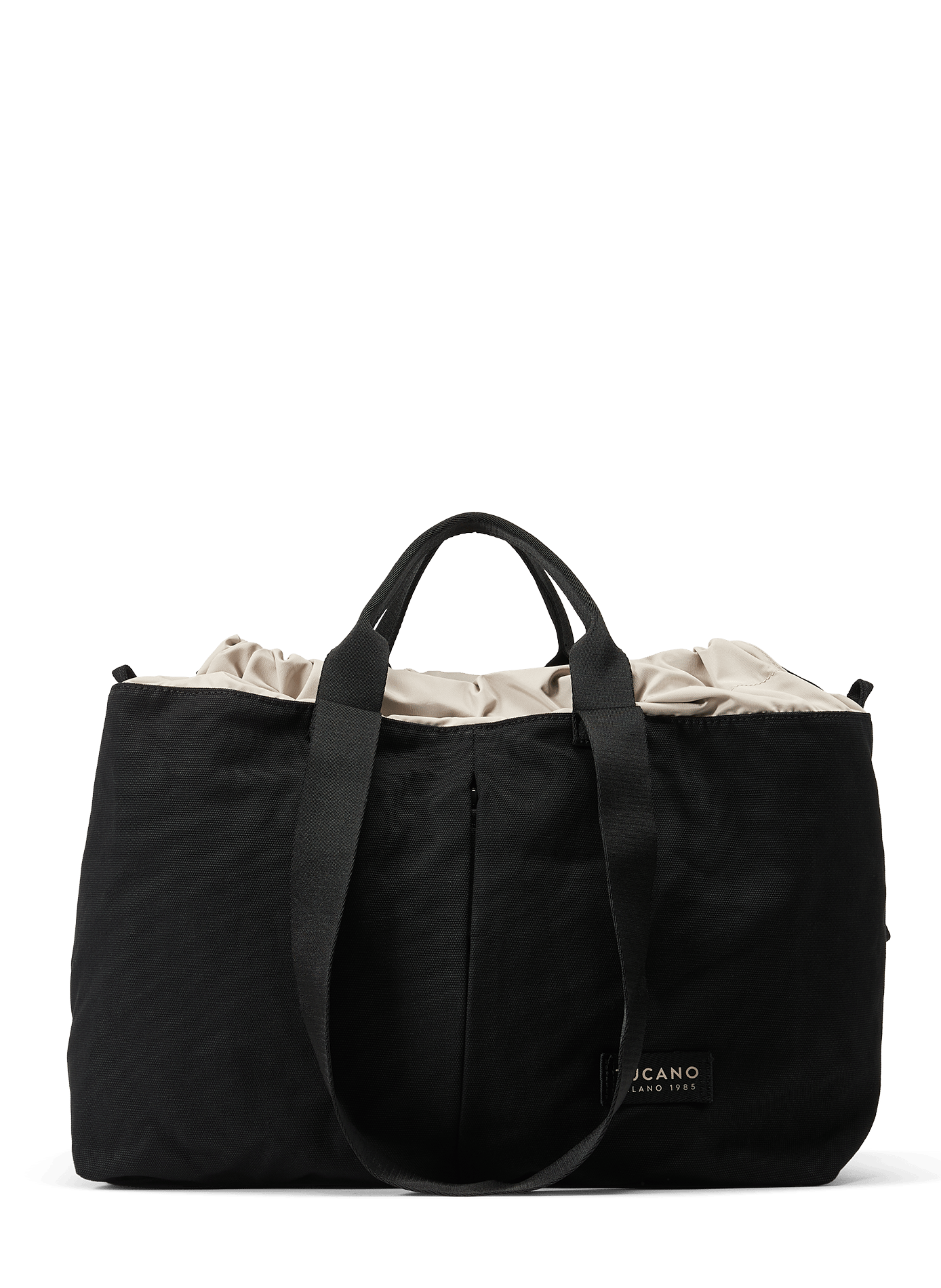 Carry Shopper Medium Weekend Bag in Cotton Canvas TUCANO Black