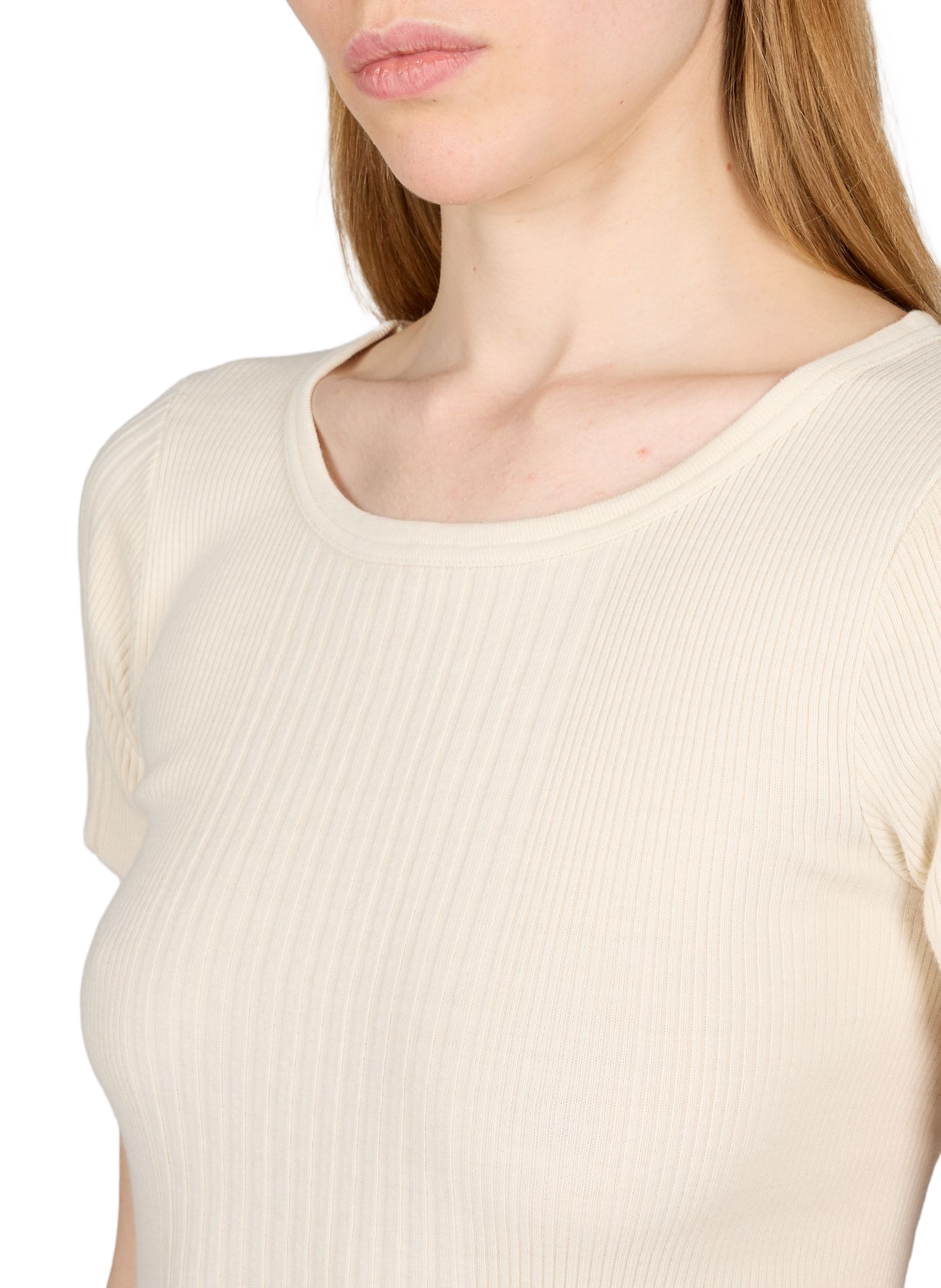 Ribbed cotton Rani t-shirt PURE SUGAR Beige