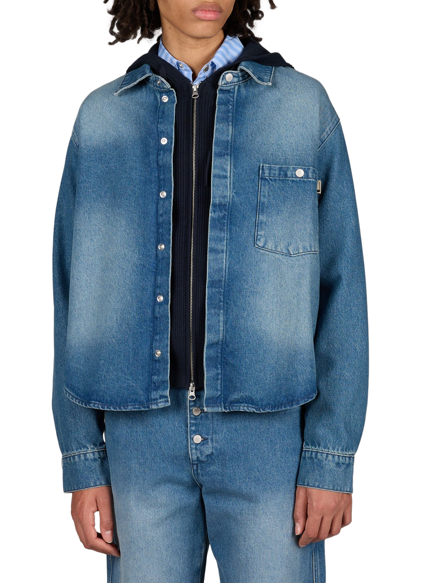 Surchemise en denim de coton CARRER
