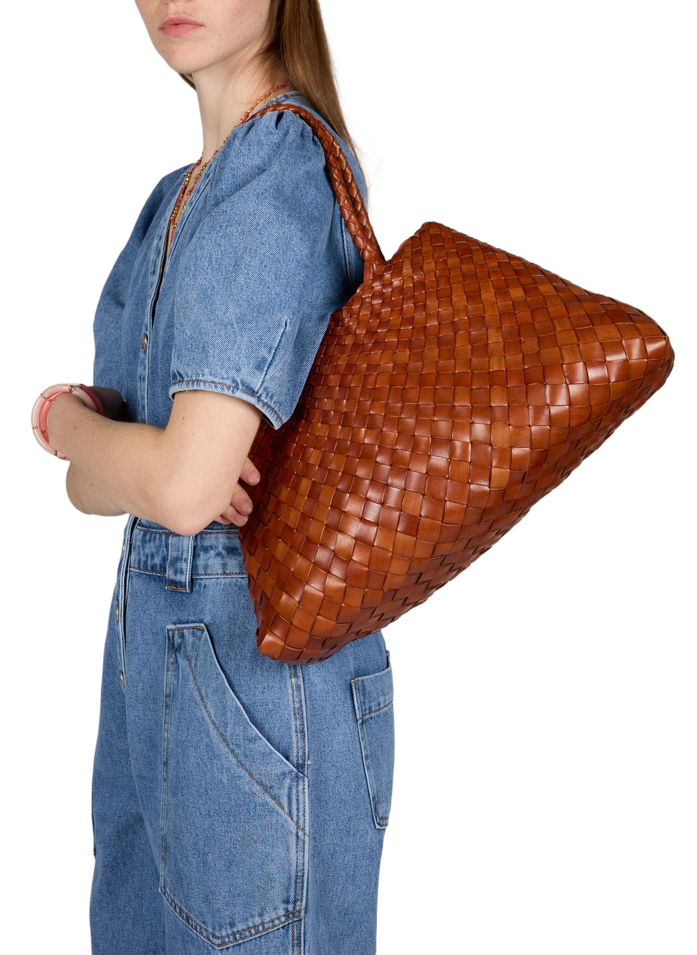 Santa Croce Big tote bag DRAGON DIFFUSION Brown