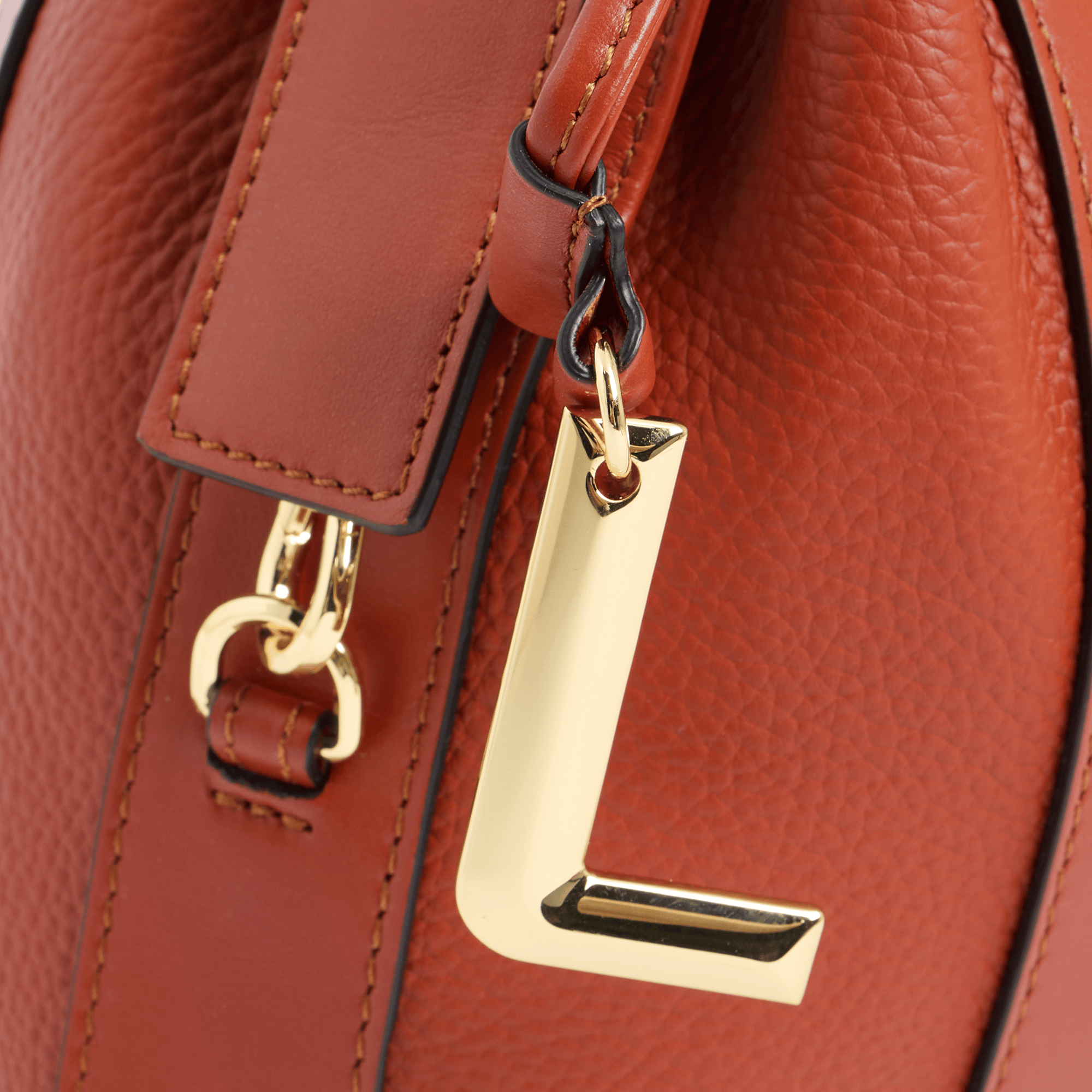 Lancel bucket bag in leather LANCEL Brown