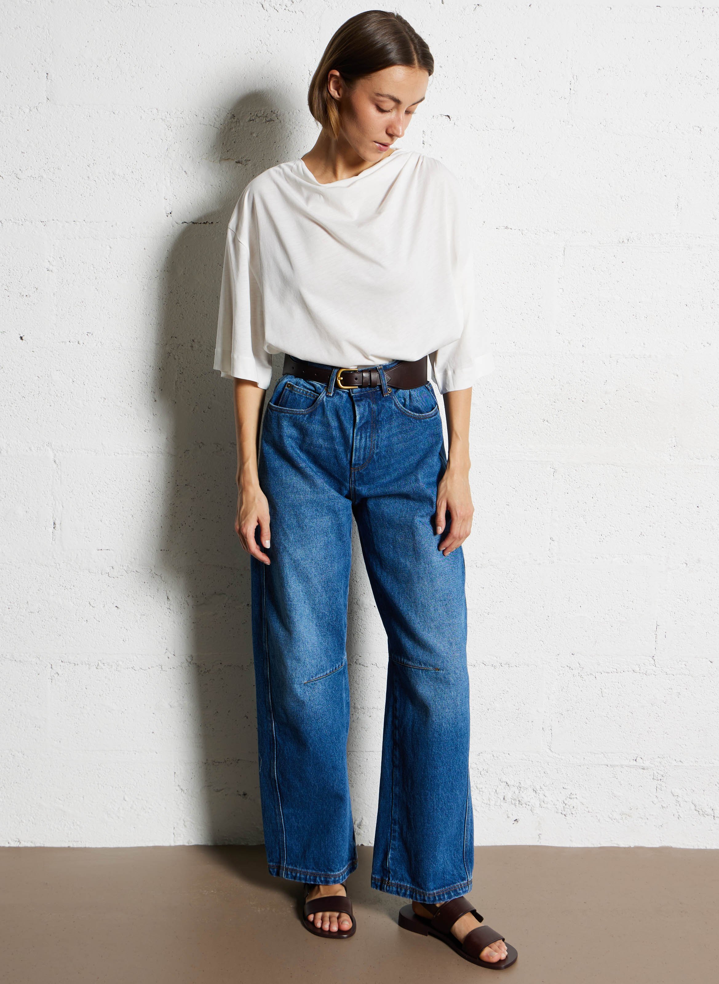 Jean large en coton eliott SOEUR Bleu