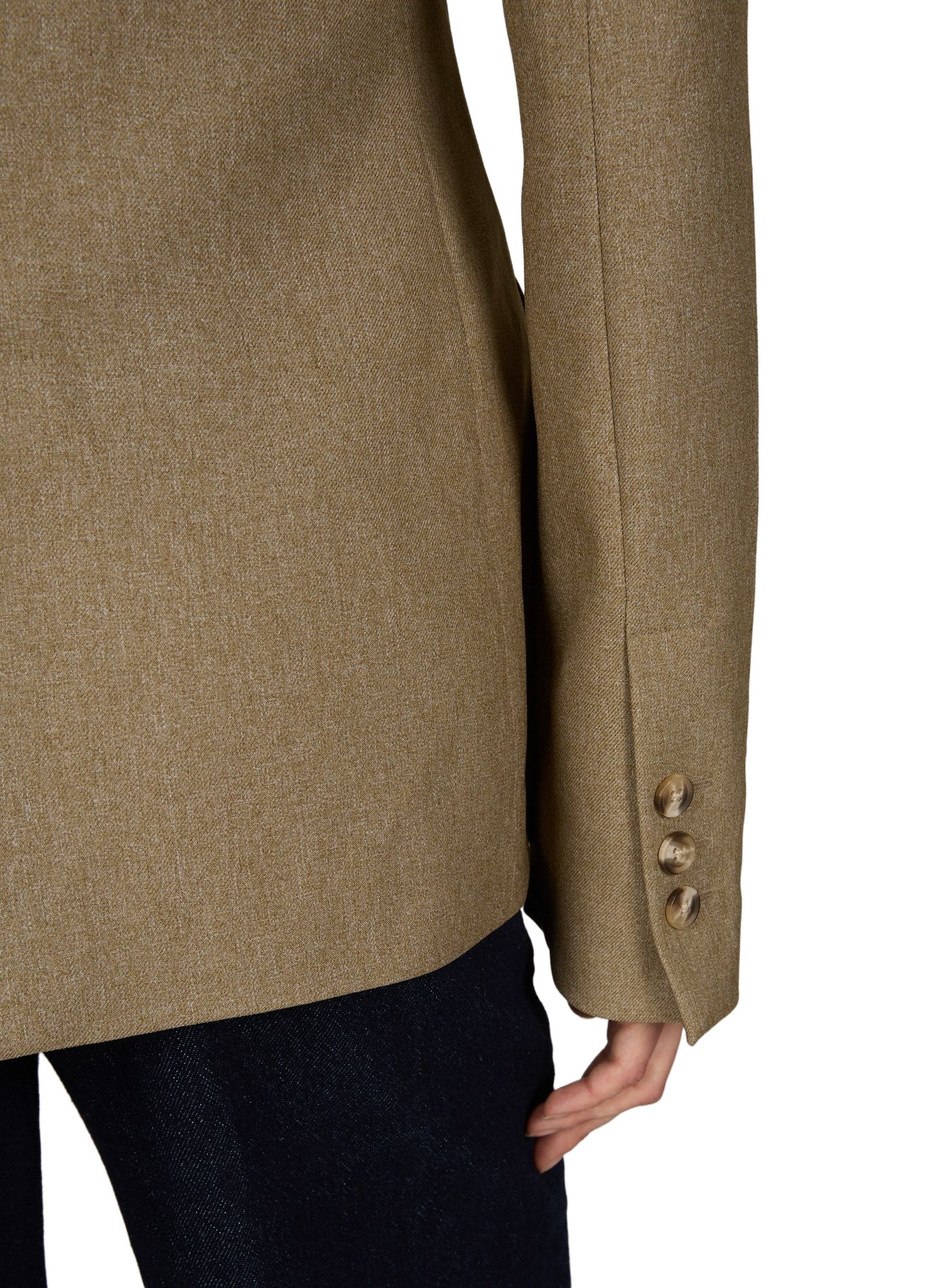 Blazer cintré à col tailleur TOPSHOP Gris