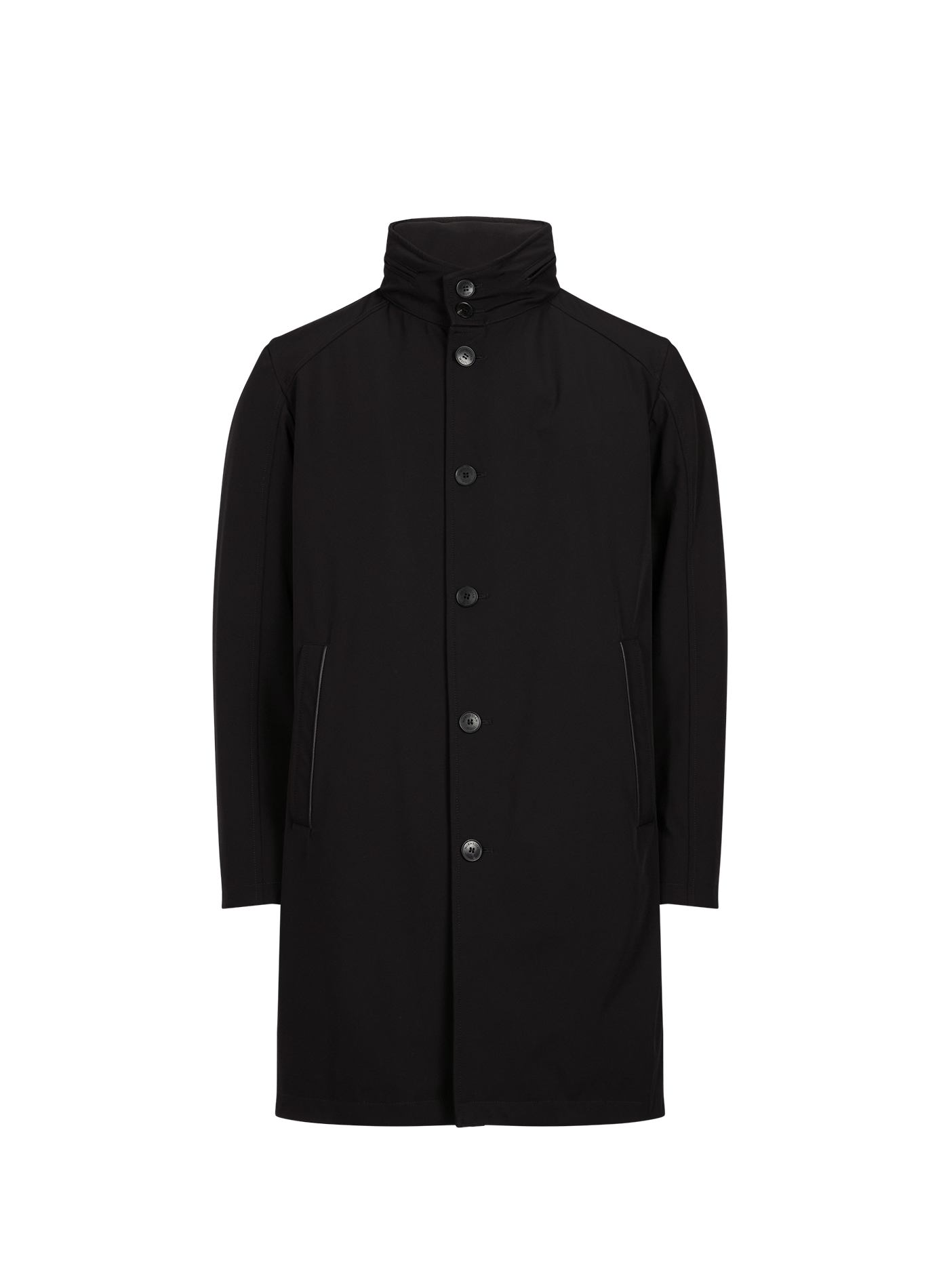 Taillierte Jacke mit Stehkragen NORWEGIAN WOOL Schwarz