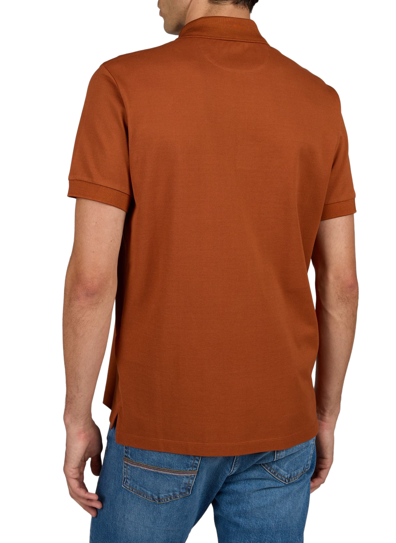 Kurzarm-Poloshirt aus Baumwolle PAUL SMITH Orange