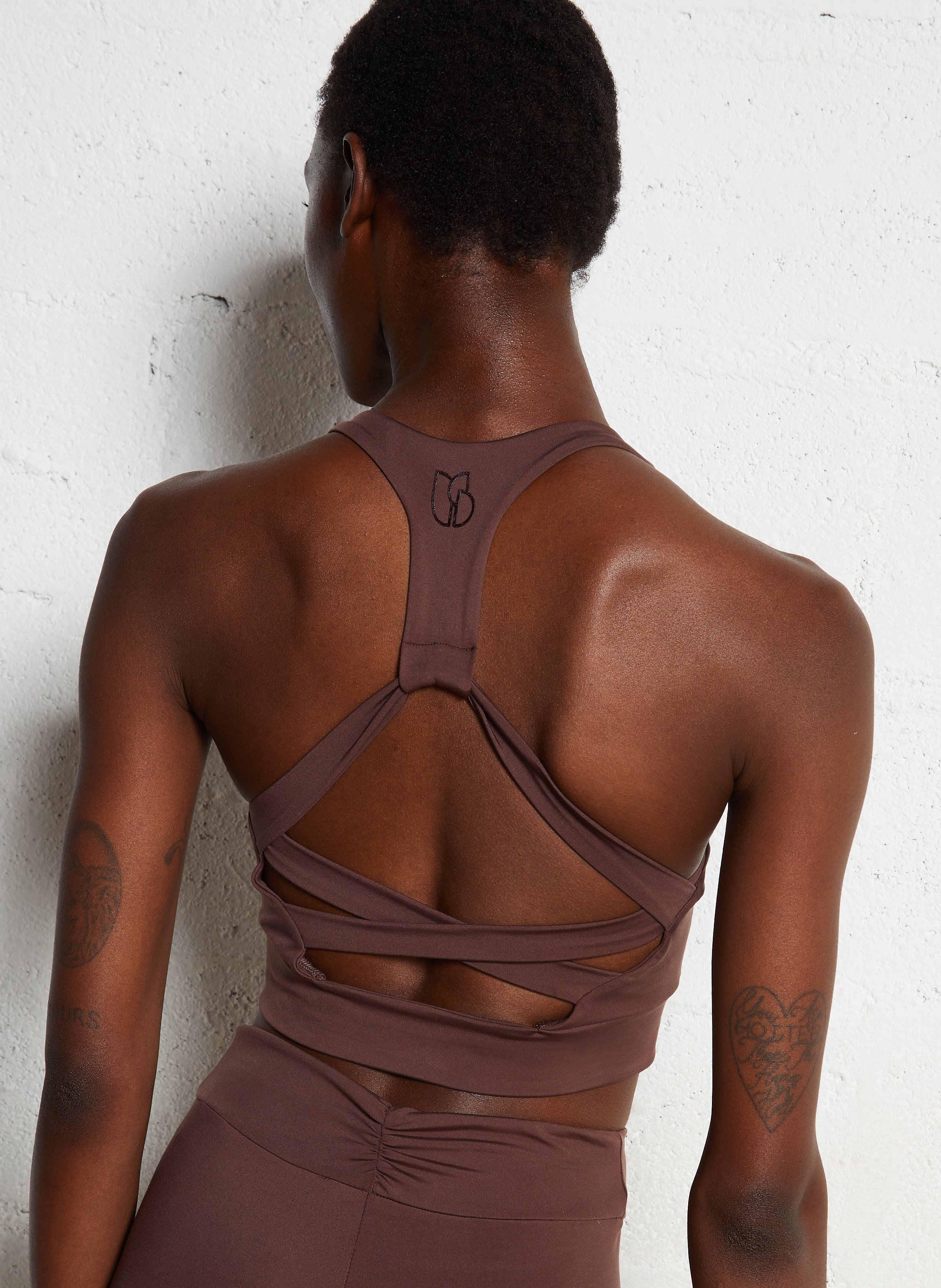 Brassière de sport gisor BA&SH Marron