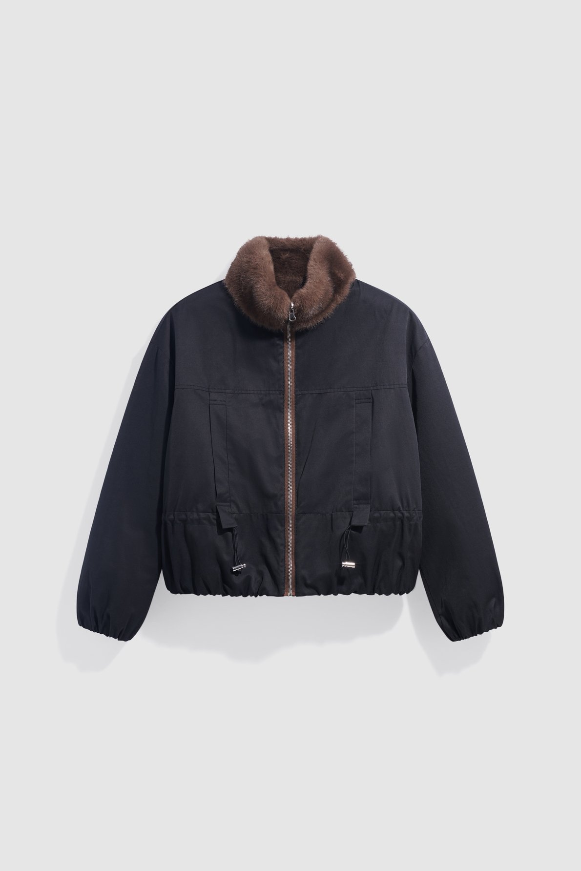 Parka courte fourrée et réversible - aurora GERARD DAREL Marron