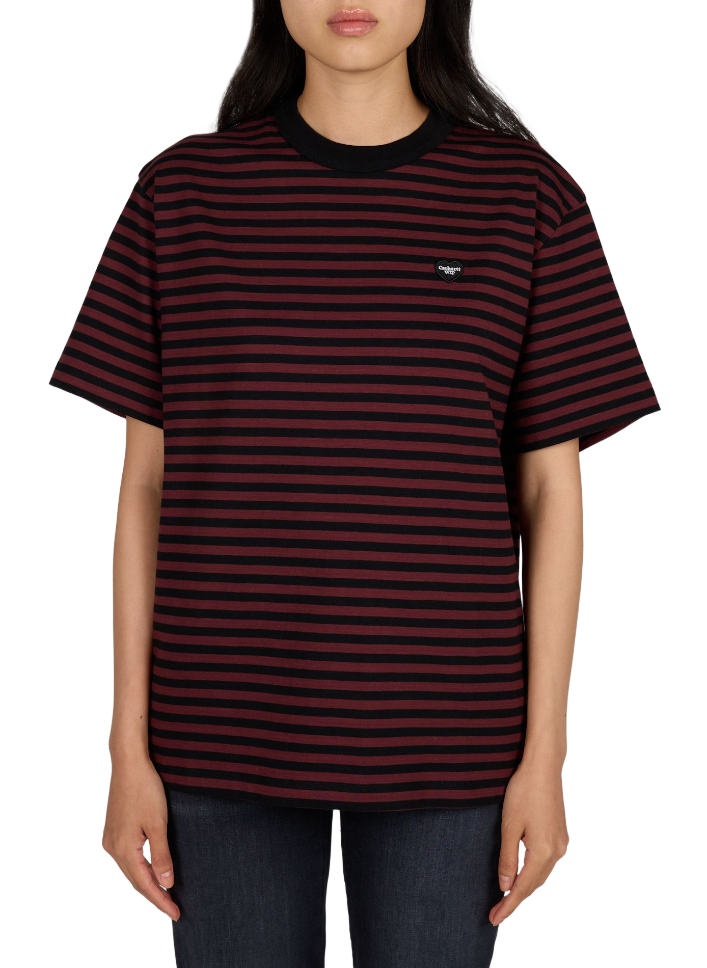 Straight fit striped cotton Essy t-shirt CARHARTT WIP Multicolour