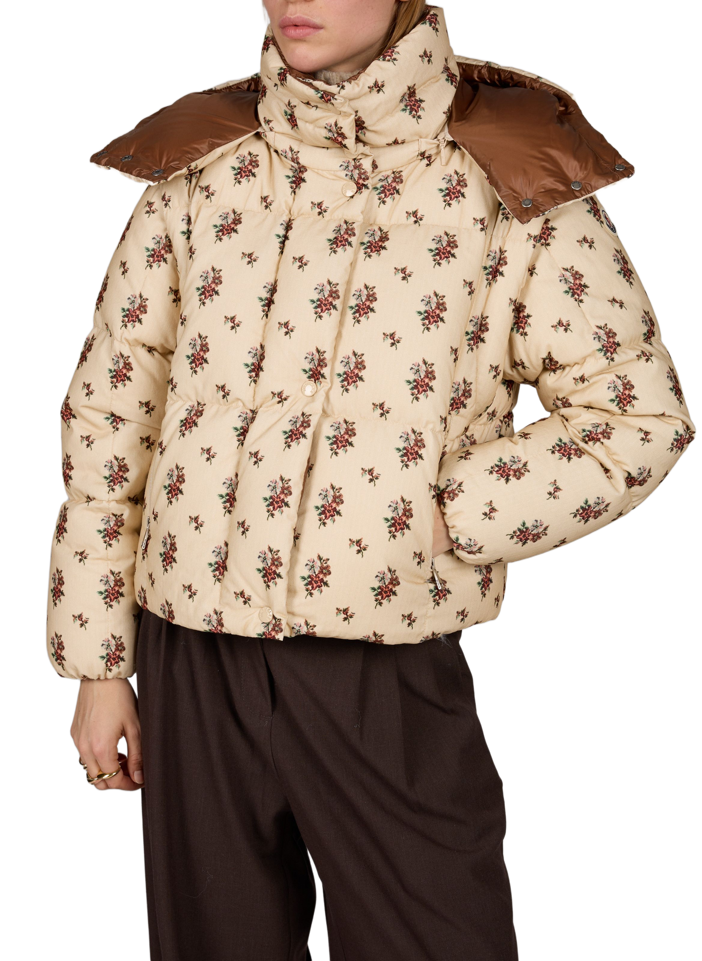 Plumífero Torcol acolchado estampado MONCLER Blanco