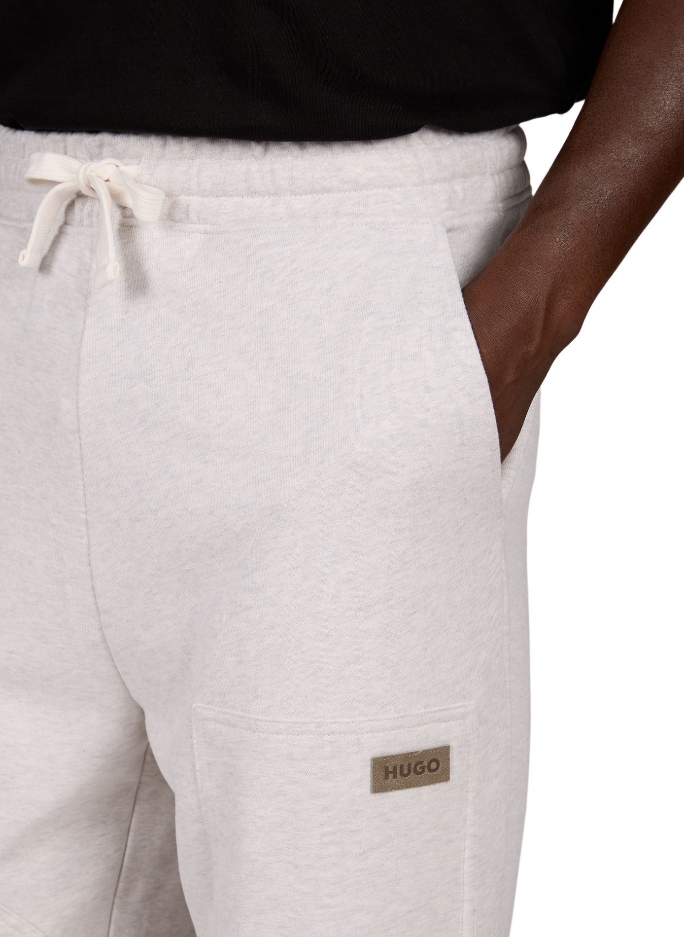 Cotton joggers HUGO BLUE Grey
