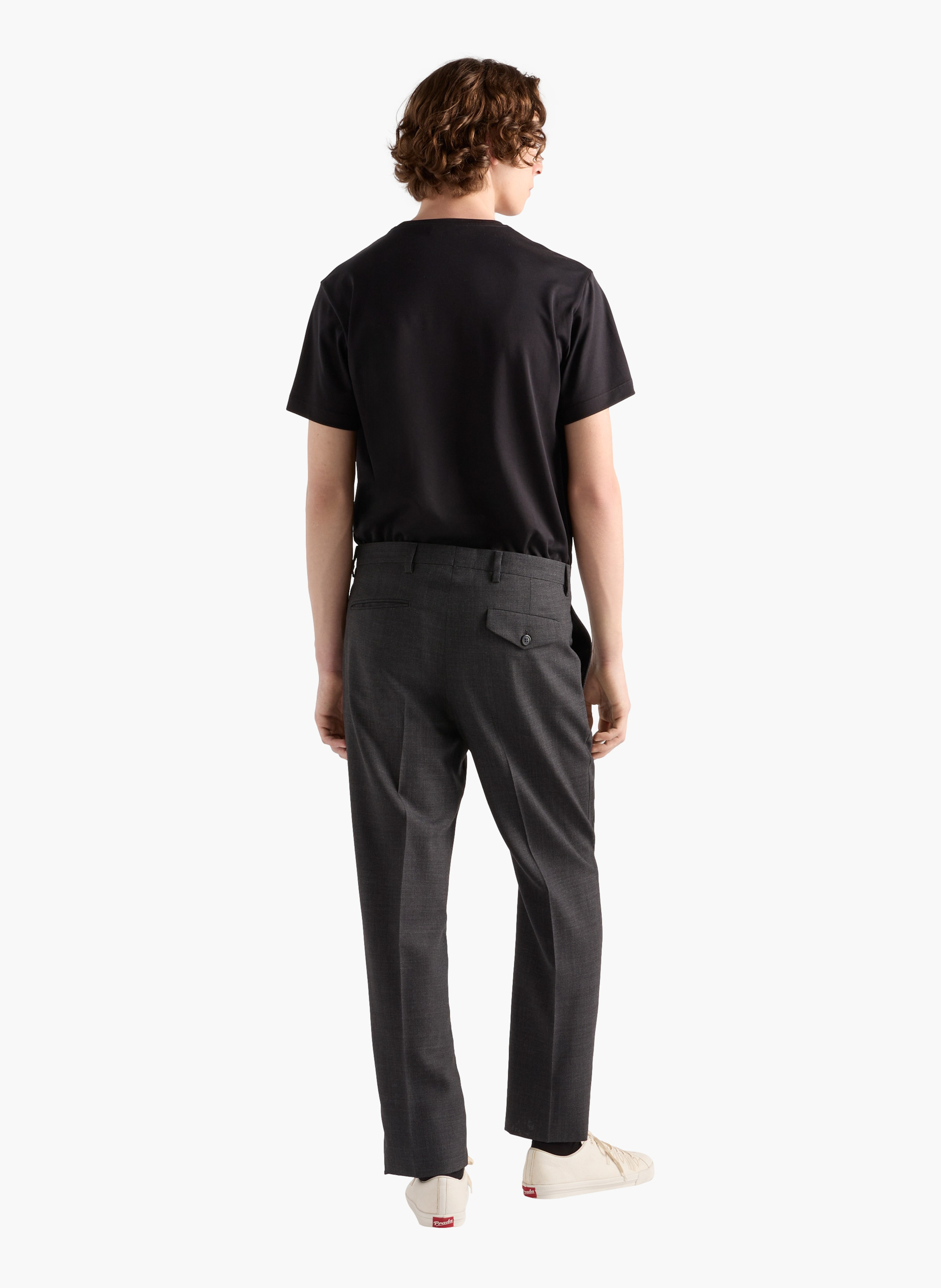 T-shirt en coton PRADA Noir