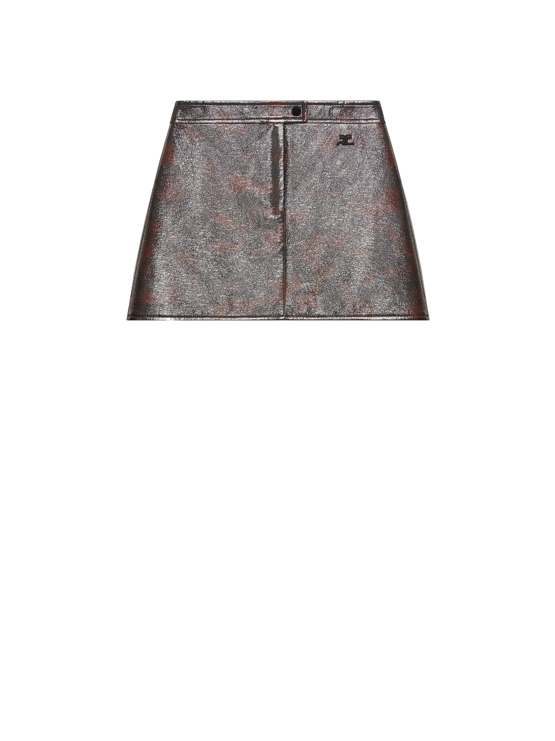 Jupe courte en vinyle