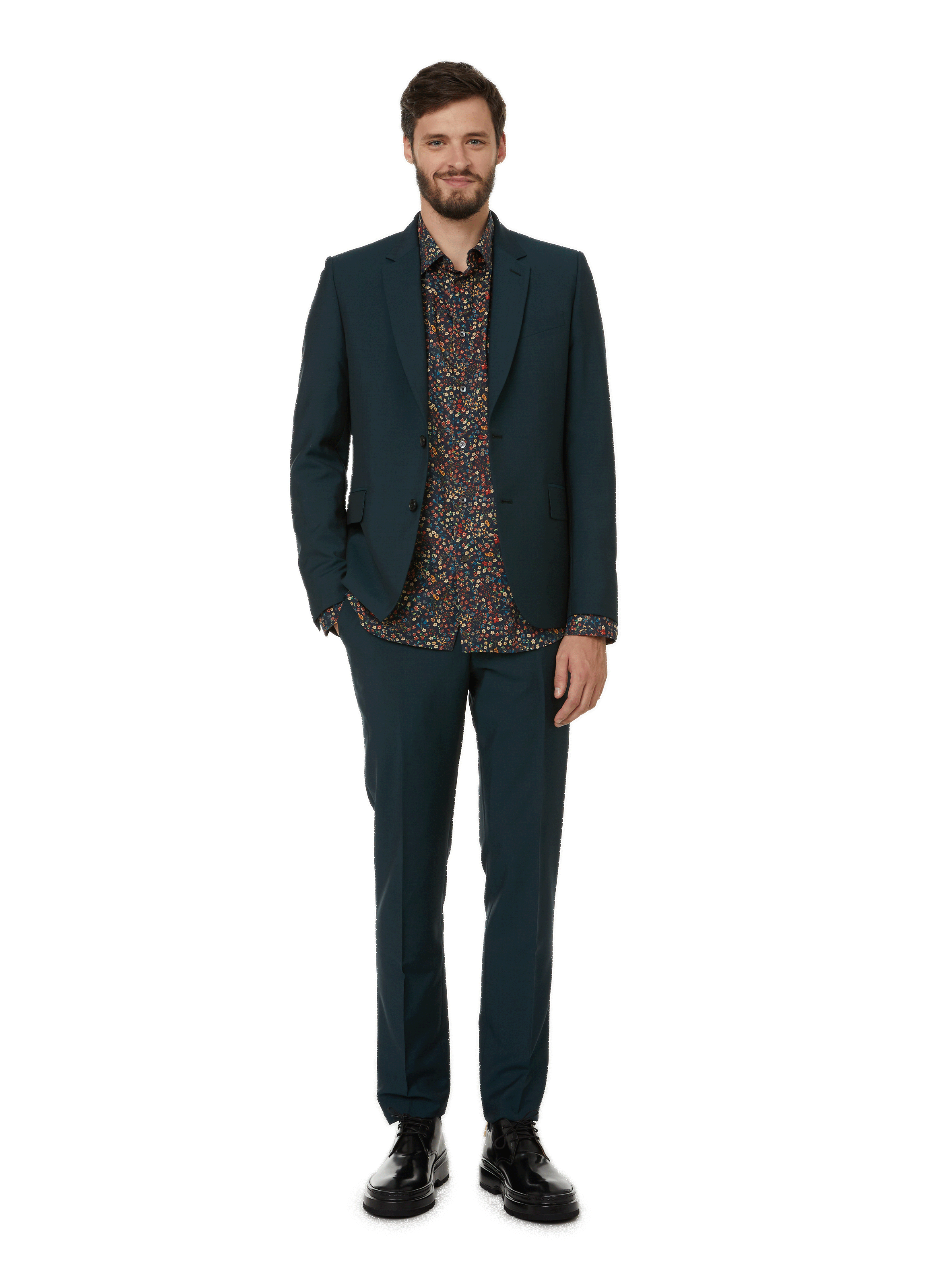 Paul Smith - Slim-Fit Straight-Leg Pleated Pinstriped Wool-Twill Suit  Trousers - Blue Paul Smith