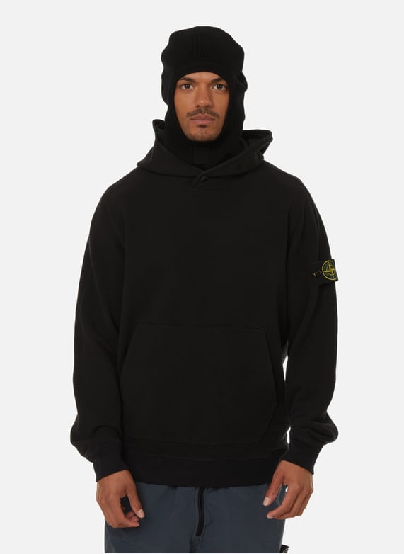 Stone island black hoodie shop