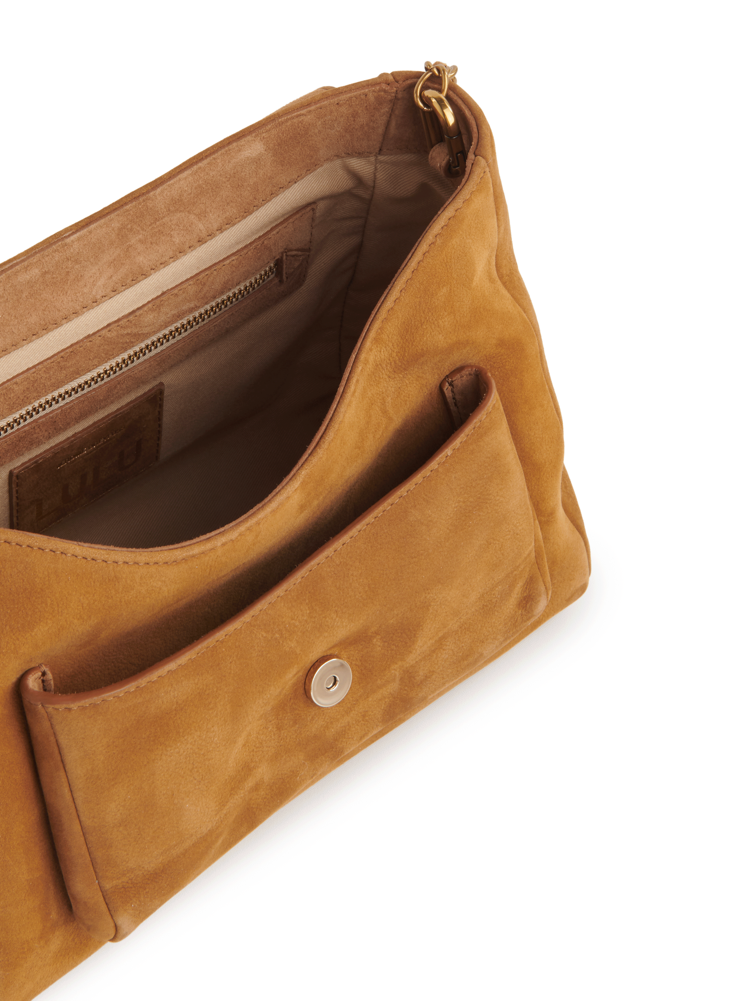 Sac à andoulière Lulu L en cuir de taurillon JÉRÔME DREYFUSS Marron