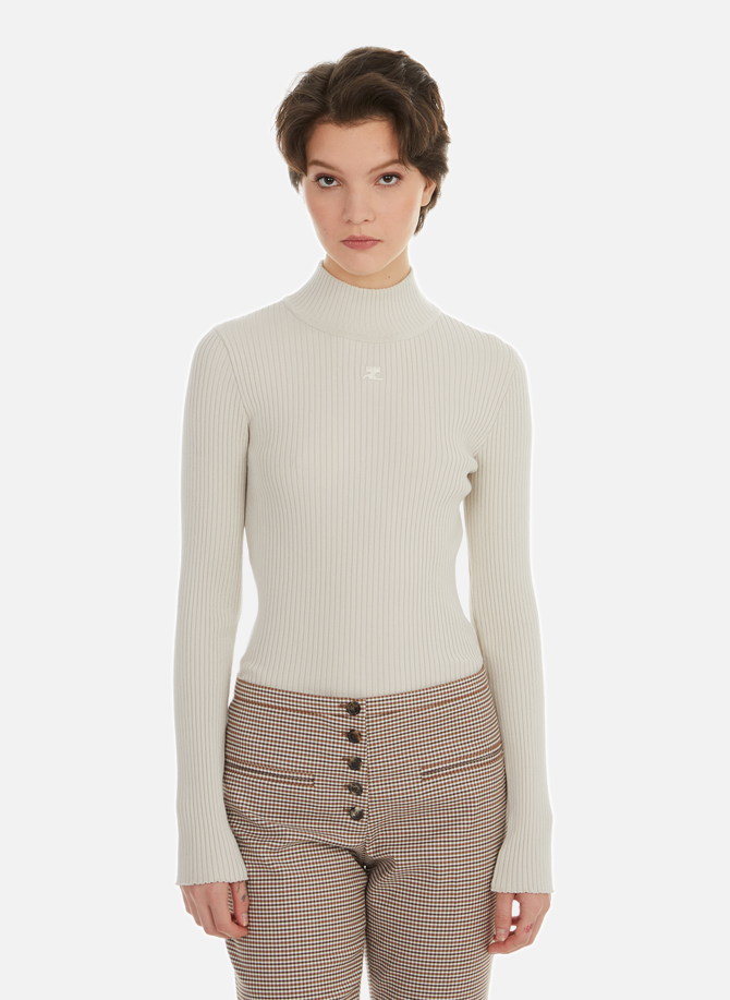 COURRÈGES ribbed sweater
