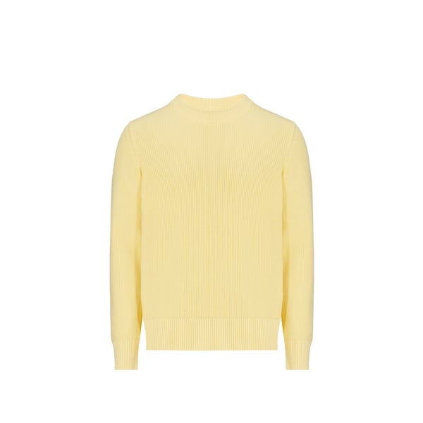 Au Printemps Paris Pull En Coton In Yellow