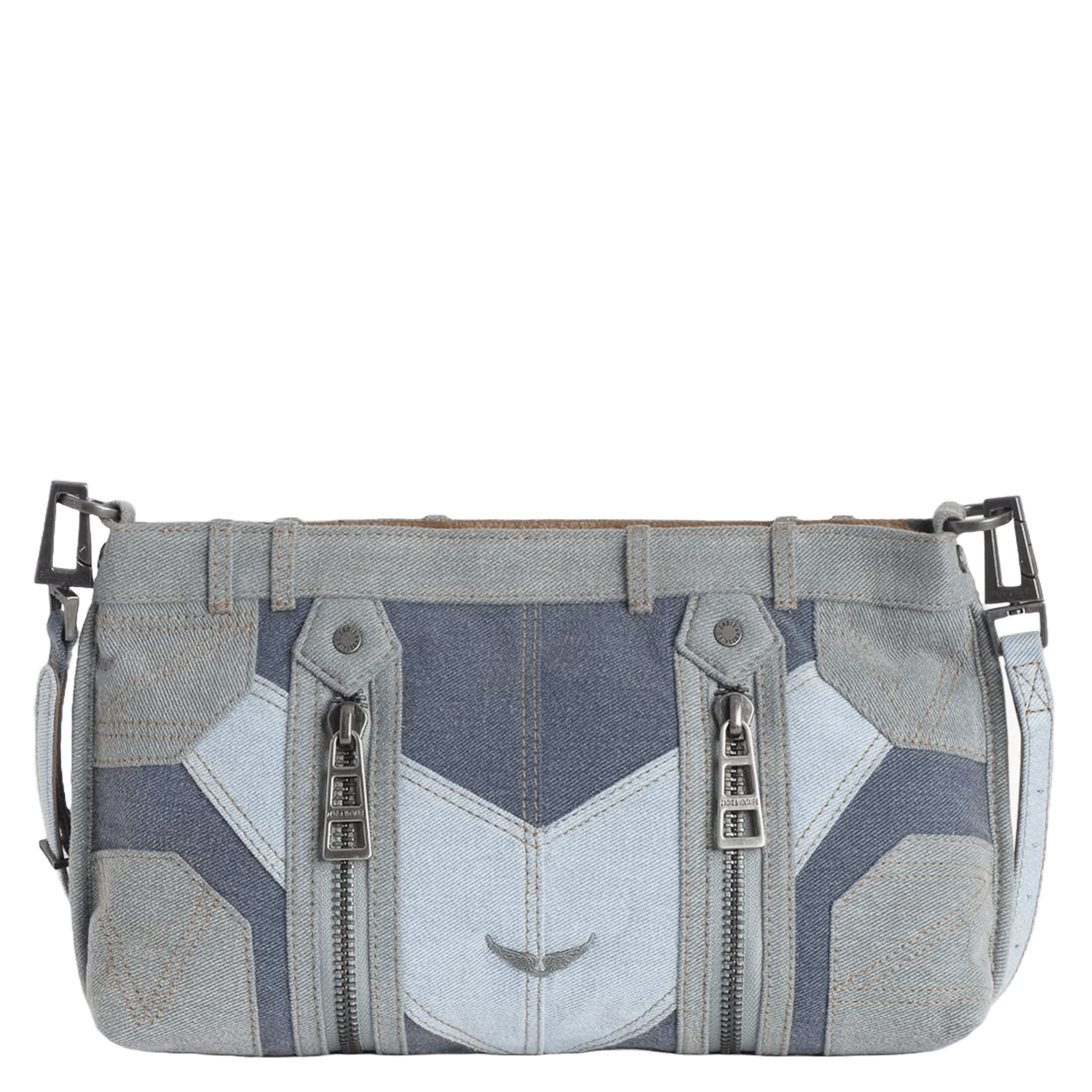 Sac bandoulière en coton sunny moody ZADIG&VOLTAIRE Bleu