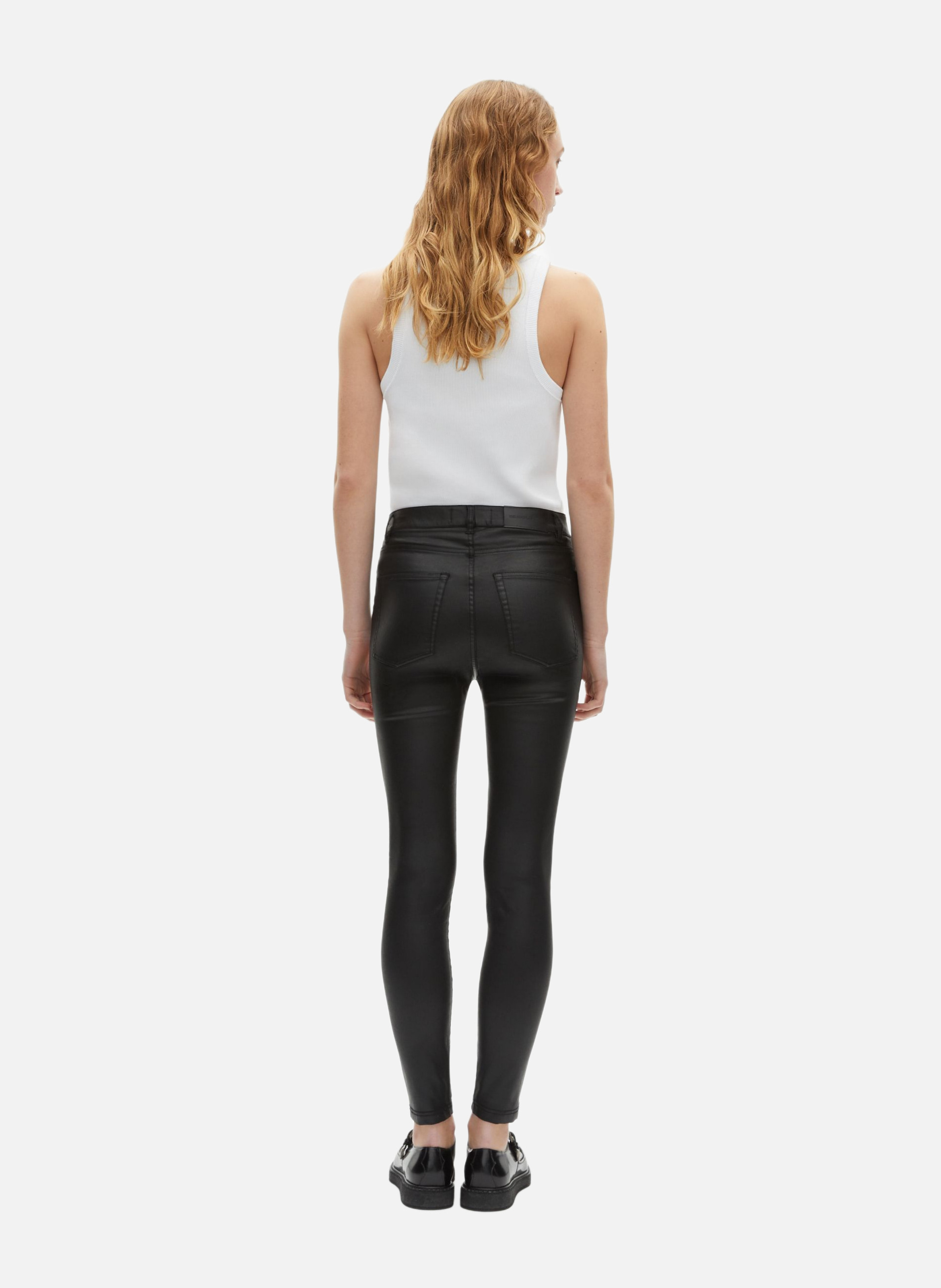 Jean stretch slim effet cuir THE KOOPLES Noir
