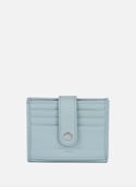 Porte-cartes - foulonné pm  Bleu fumé