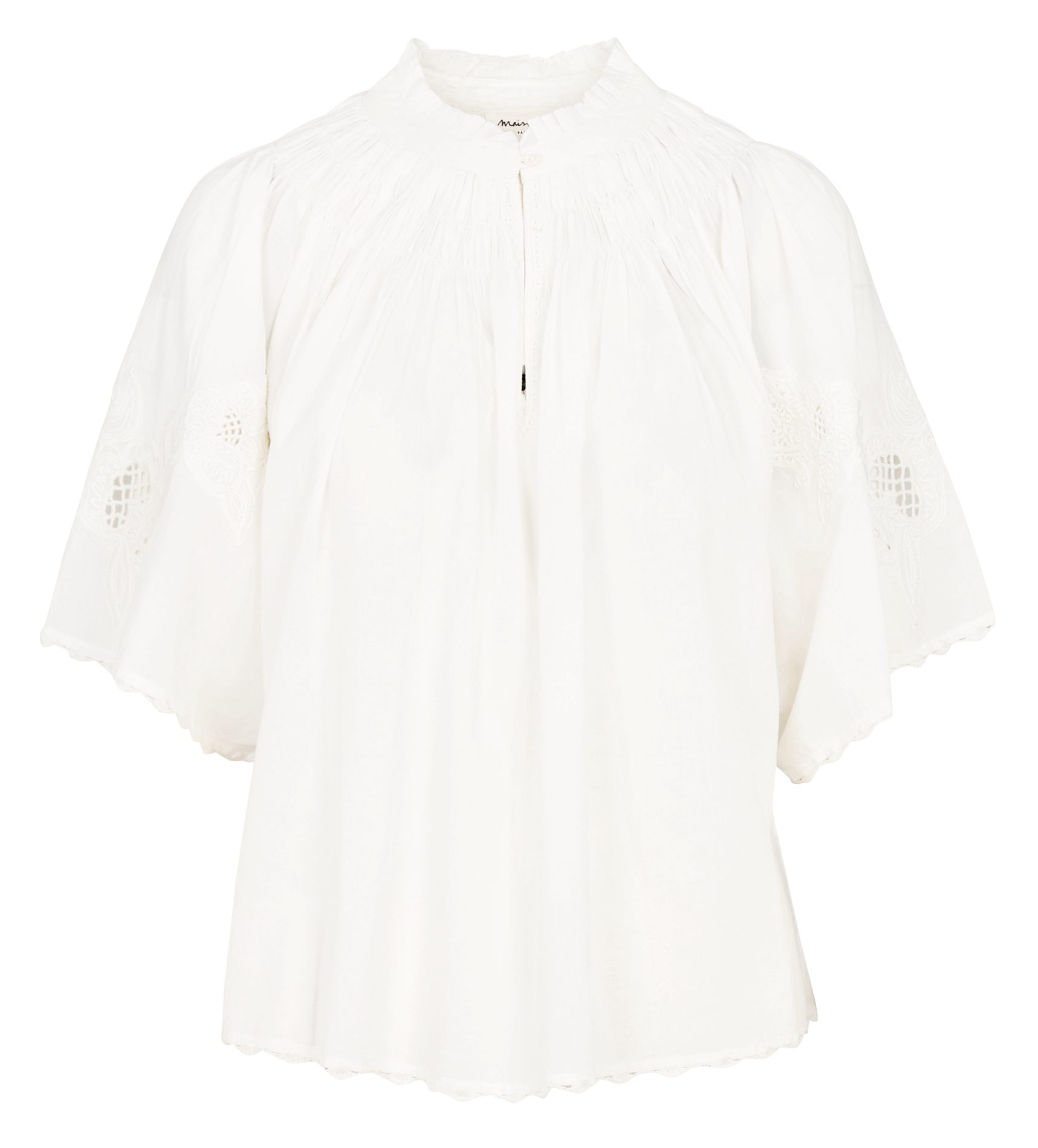 Top oversize en coton sacha MAISON 123 Blanc