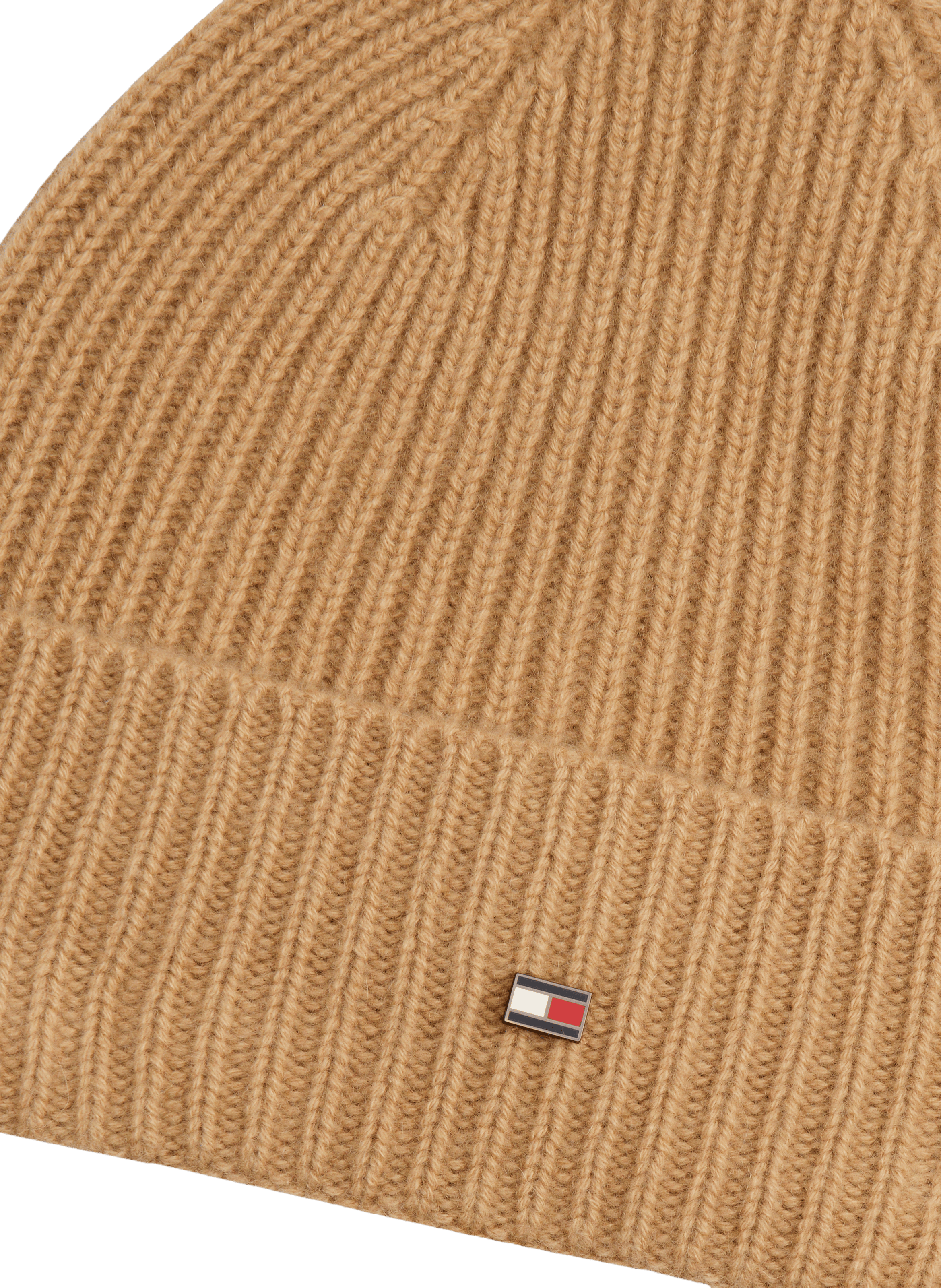 Bonnet Hilfiger Flag en cachemire TOMMY HILFIGER Beige