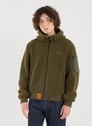 Veste ample à capuche en polaire | Kaki by BOMBERS ORIGINAL BOMBERS ORIGINAL Veste ample à capuche en polaire | Kaki