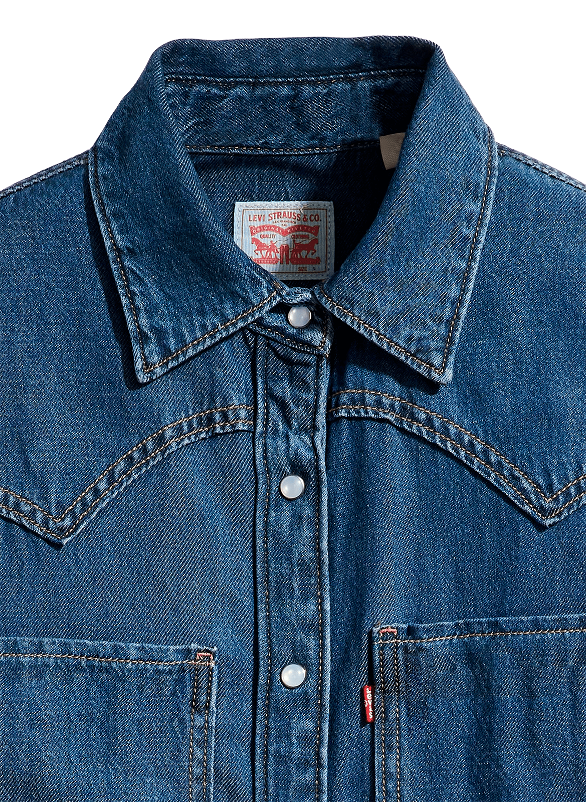 Bleached denim Shirt LEVI'S Blue