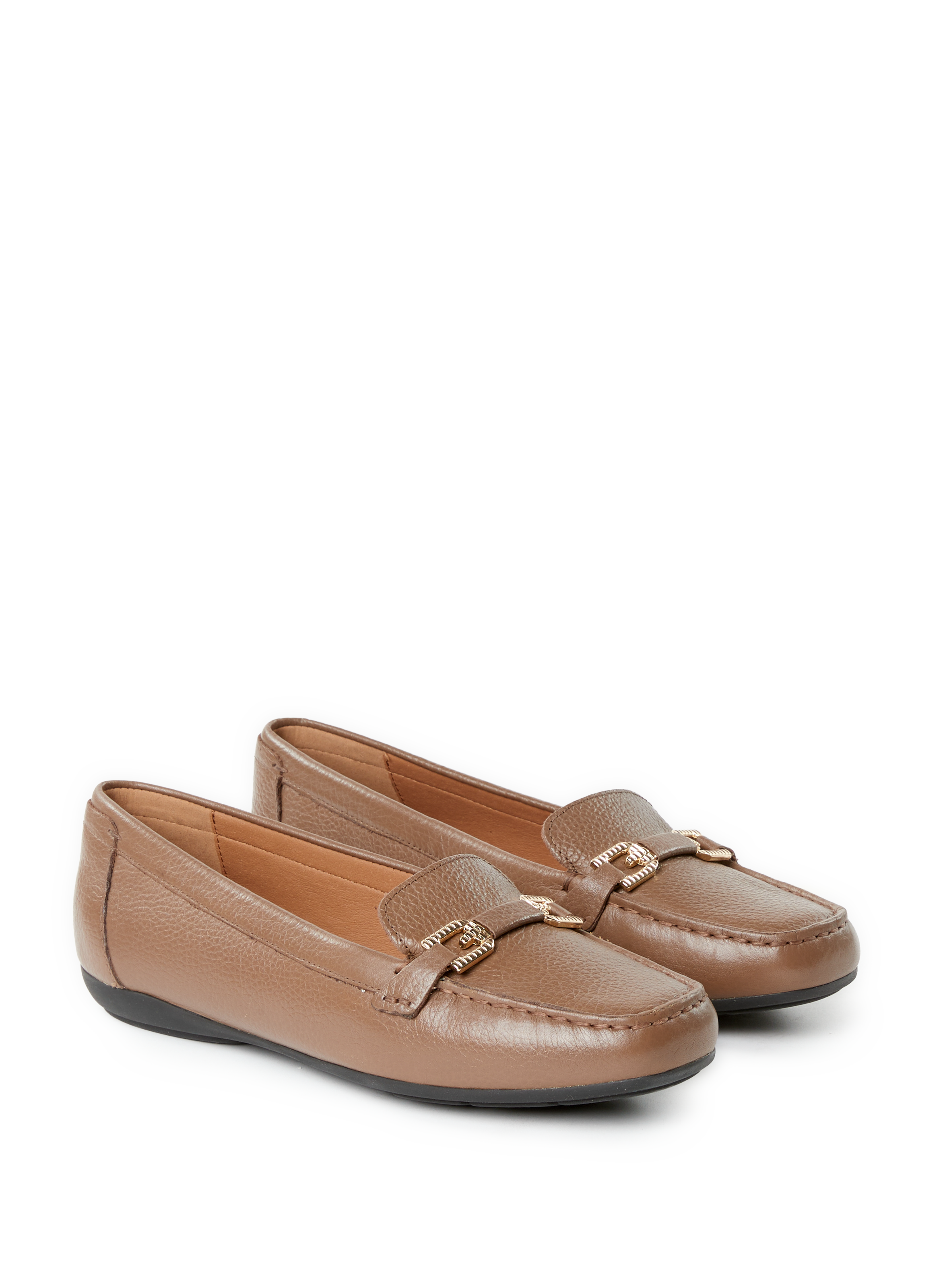 Mocassins Annytah en cuir GEOX Marron